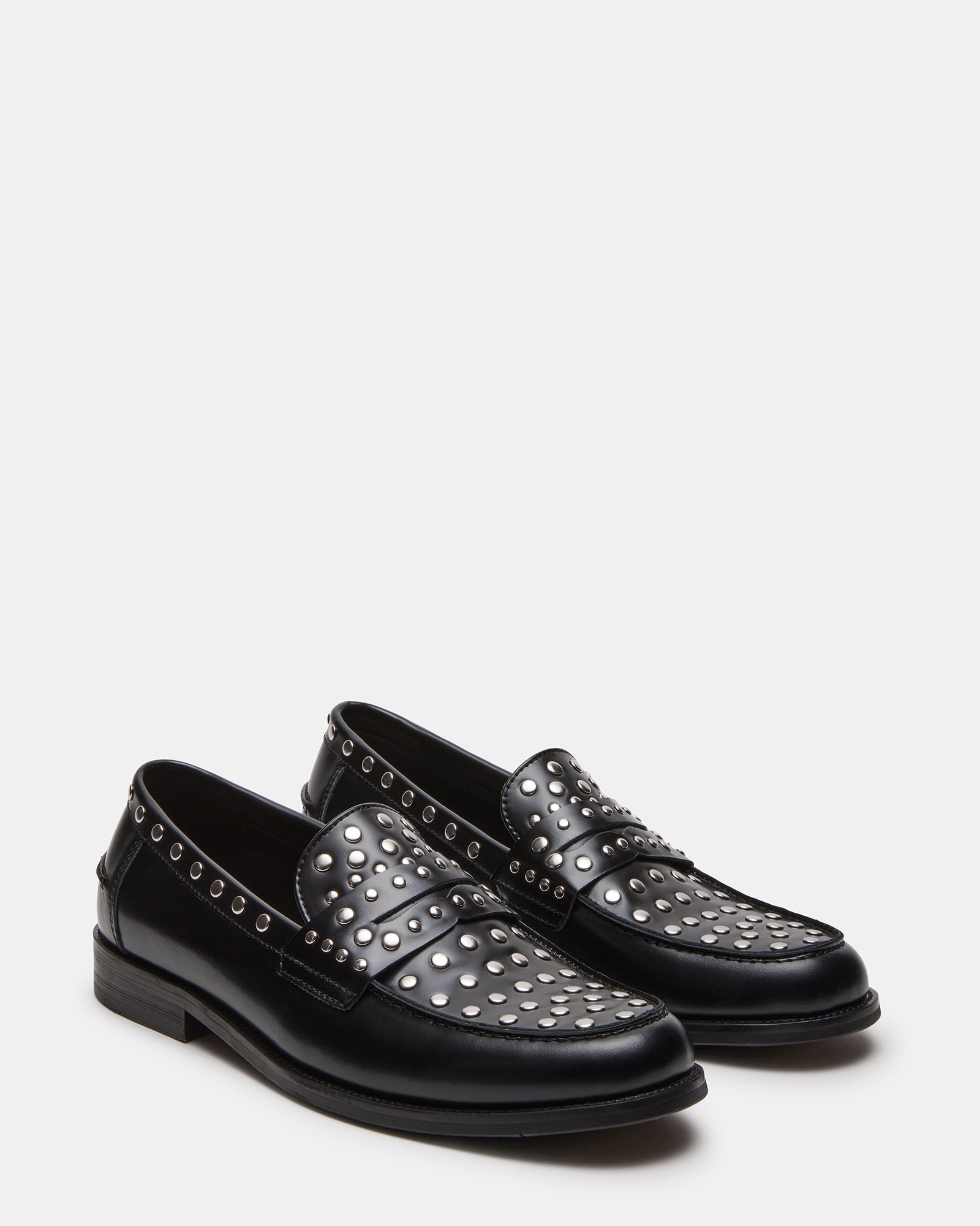 Close-up of Natan loafers showing stitching and leather texture