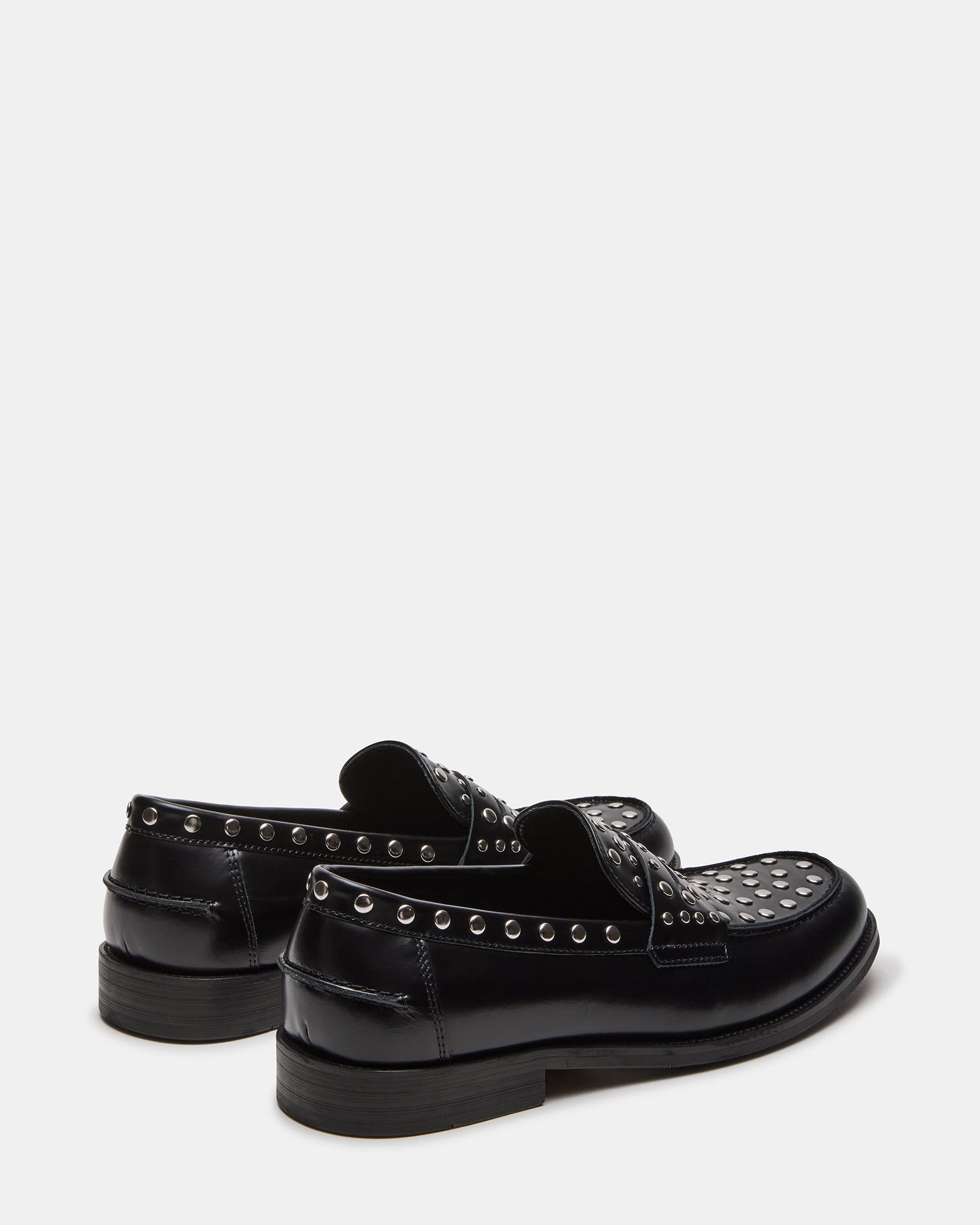 Close-up of Natan loafers showing stitching and leather texture