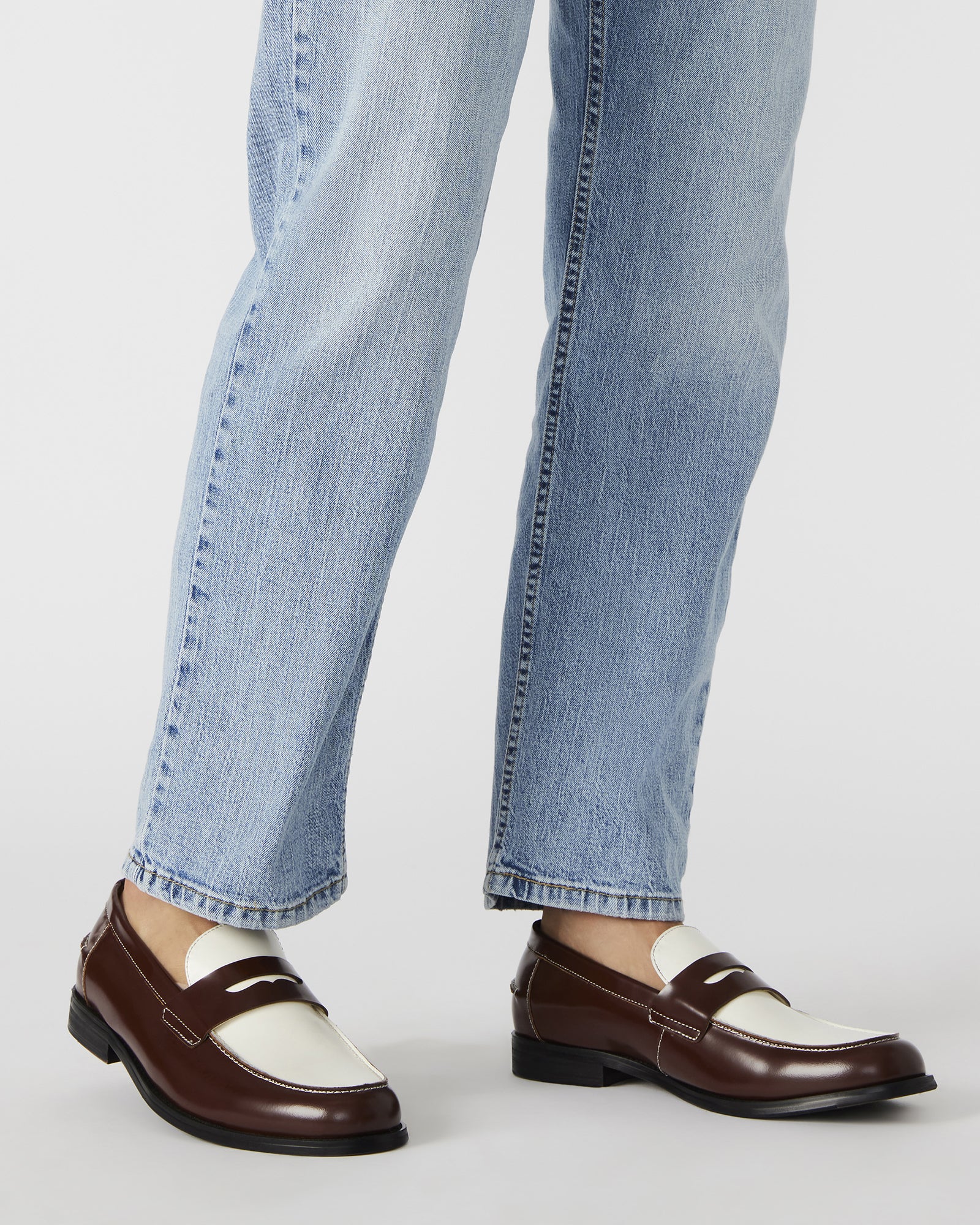 NATAN loafers styled with smart casual attire for a night out.