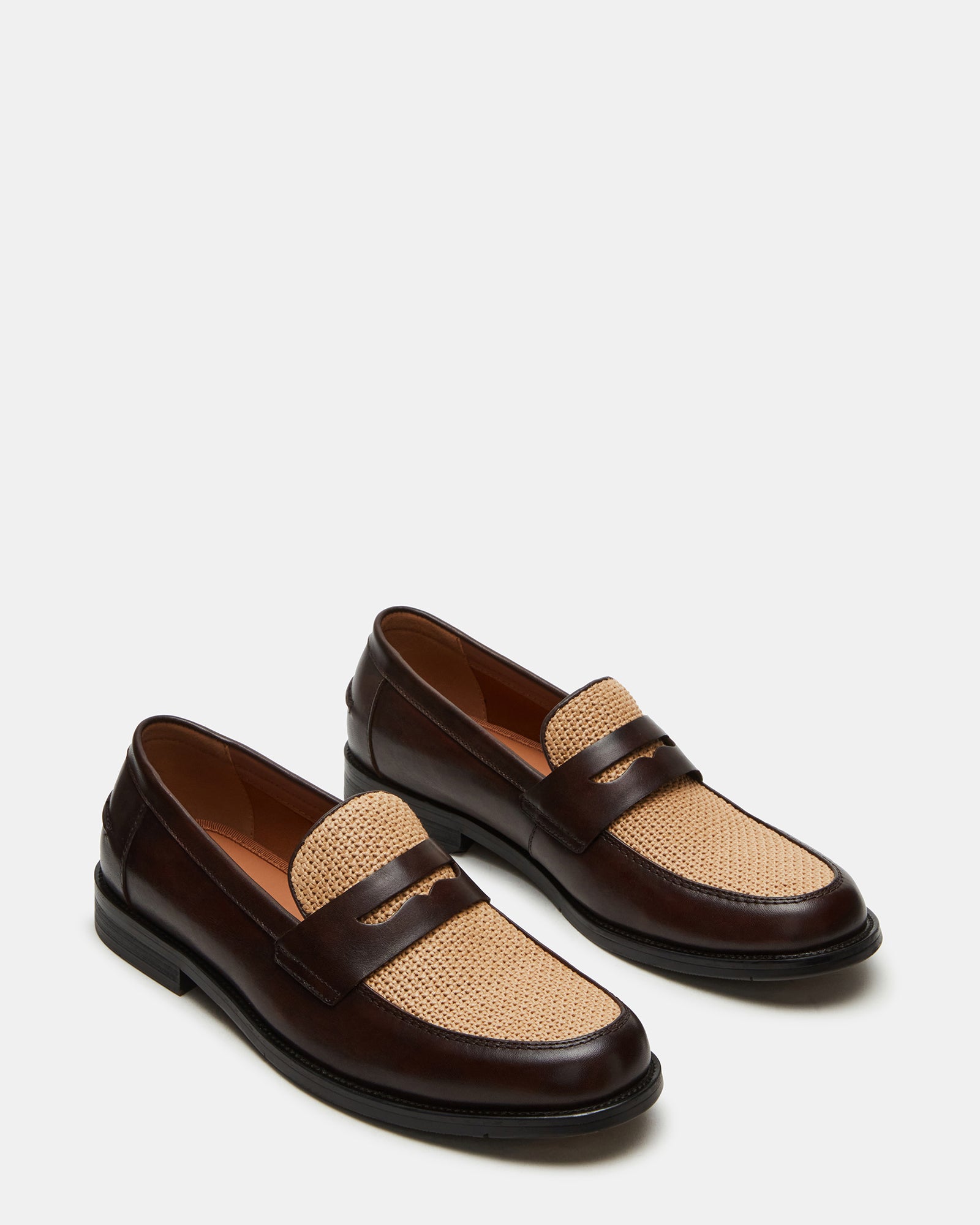 Close-up of rubber sole on comfortable shoes designed for walking and business casual use