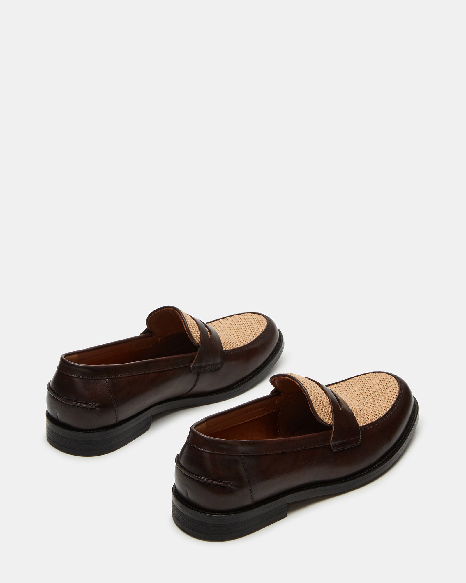 Close-up of rubber sole on comfortable shoes designed for walking and business casual use