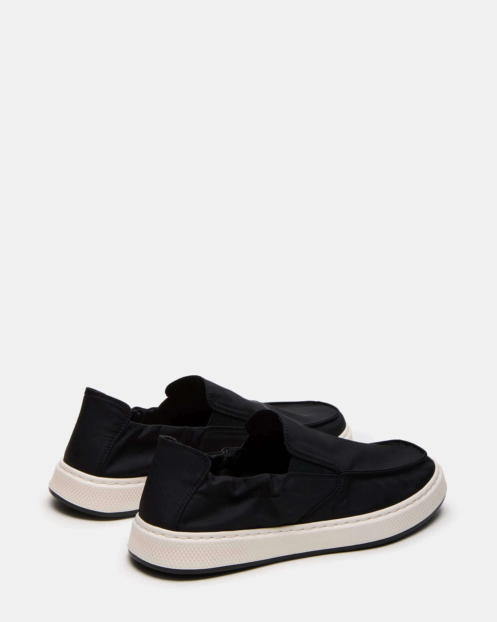 Top view showing interior padding of comfortable slip-on shoes