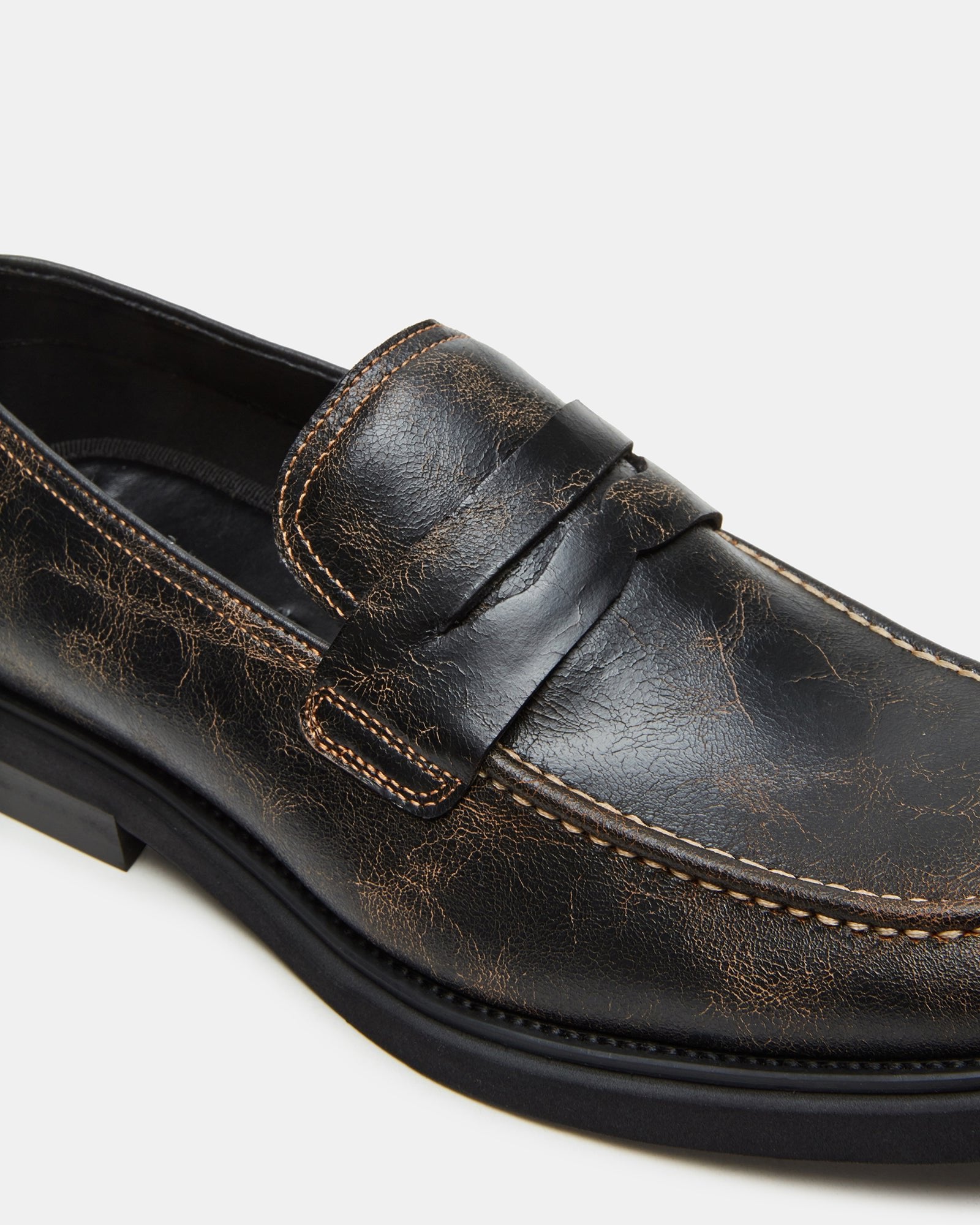 Mens slip on shoes in black, perfect for a polished look.