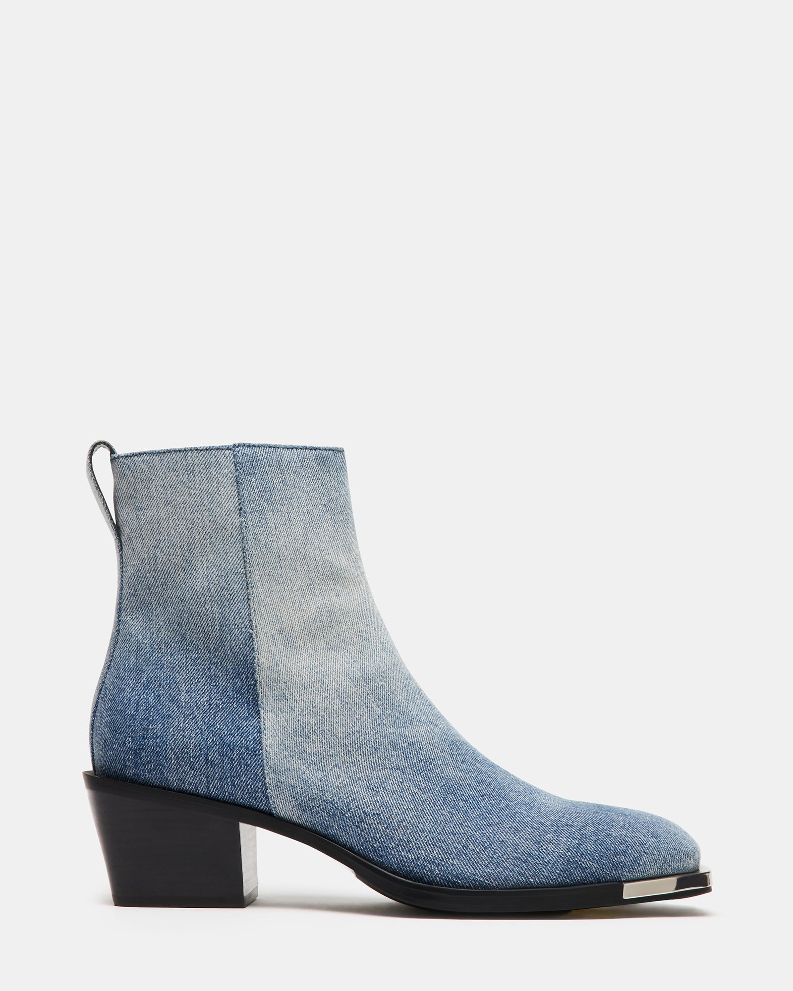 Richie denim ankle boots styled with jeans for a casual look