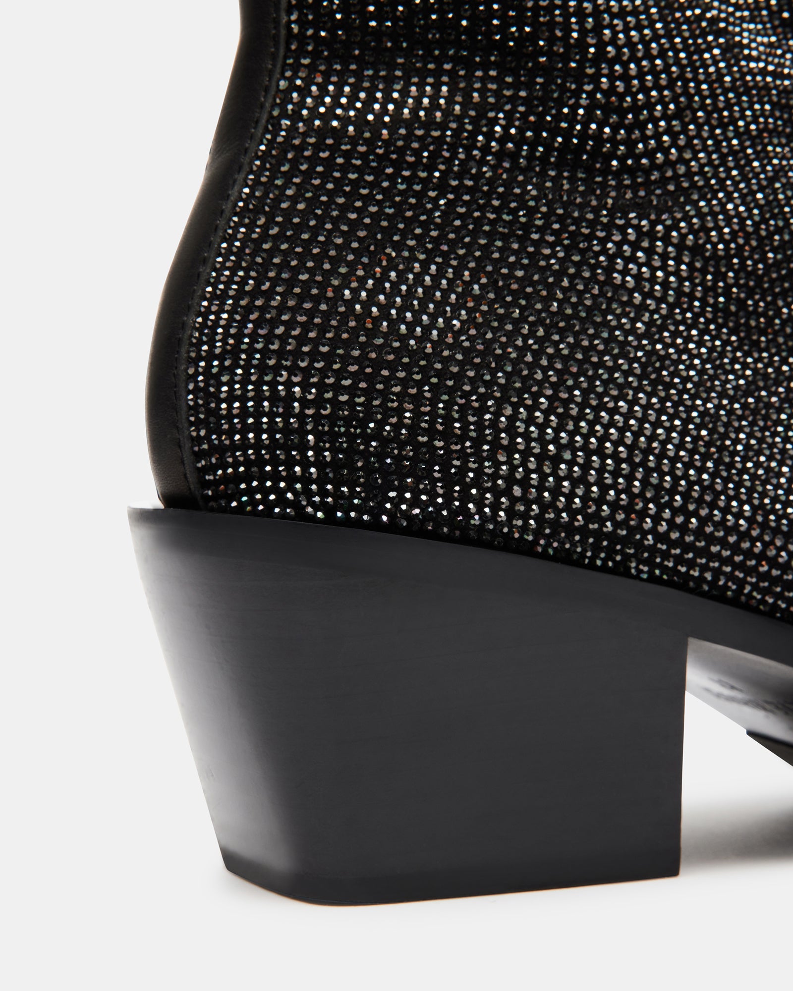Front view of Richie rhinestone boots paired with skinny jeans