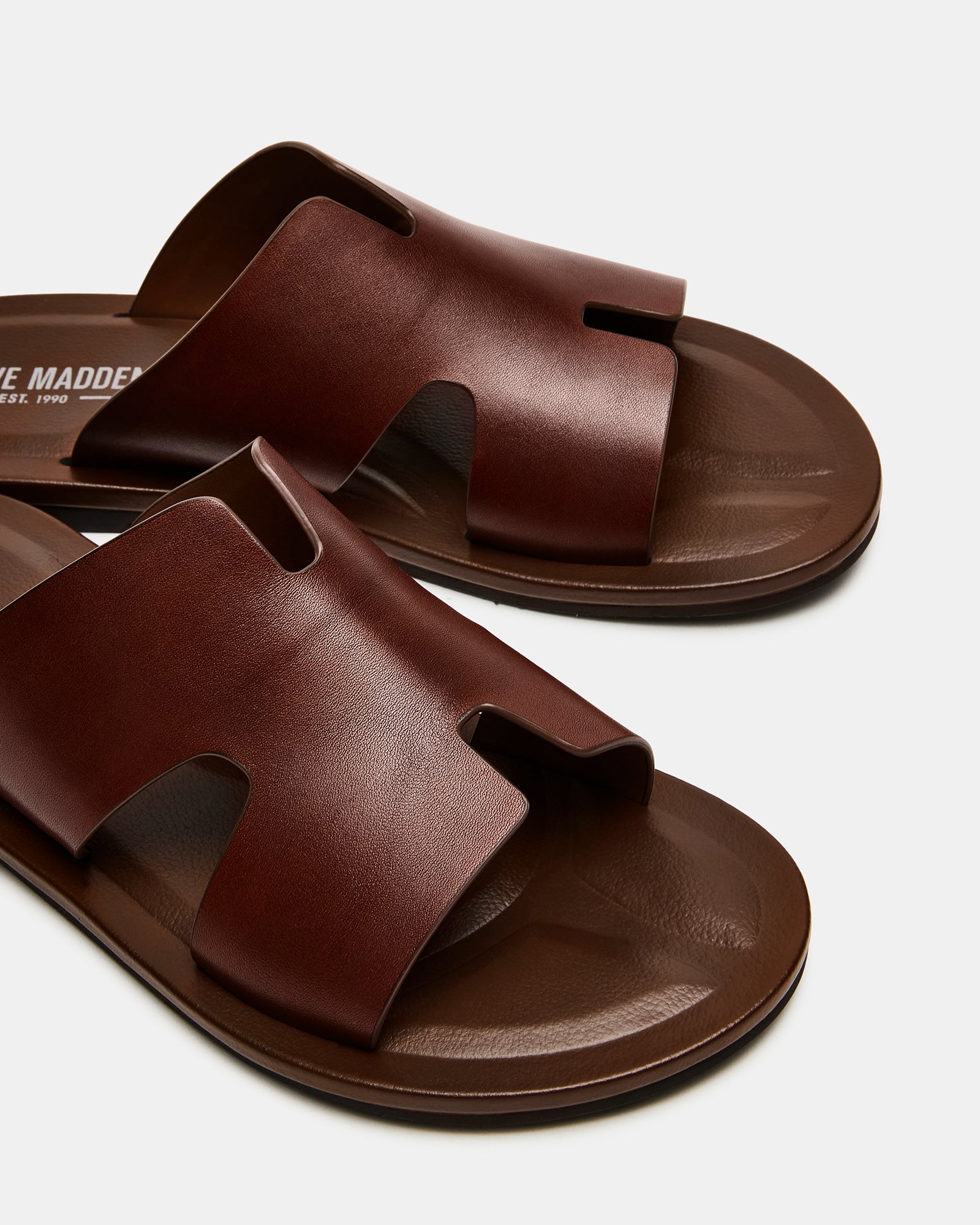 Coastal Slide – Tan Leather Comfort Sandal - Image 3
