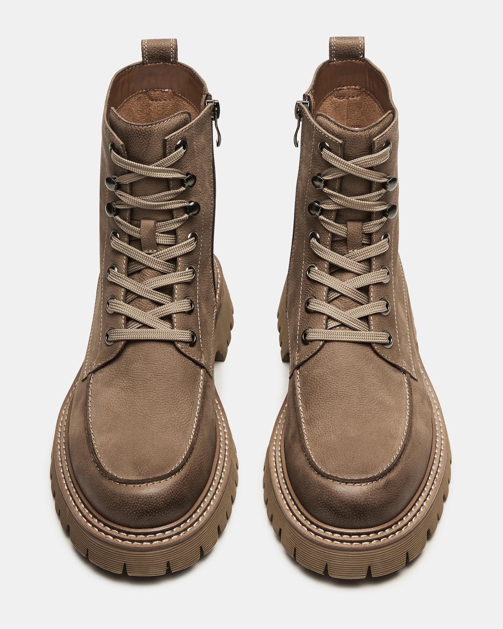 Elegant brown ankle boots showcasing nubuck leather design
