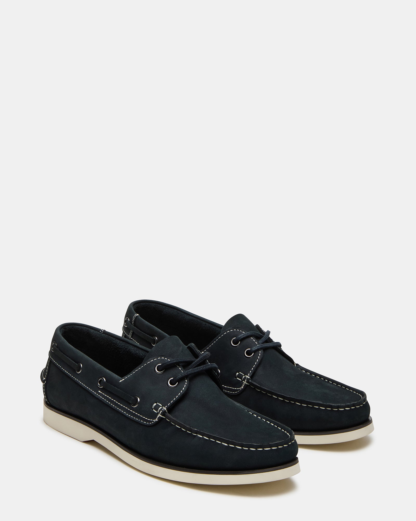 Front angle showcasing slip-on design and leather texture