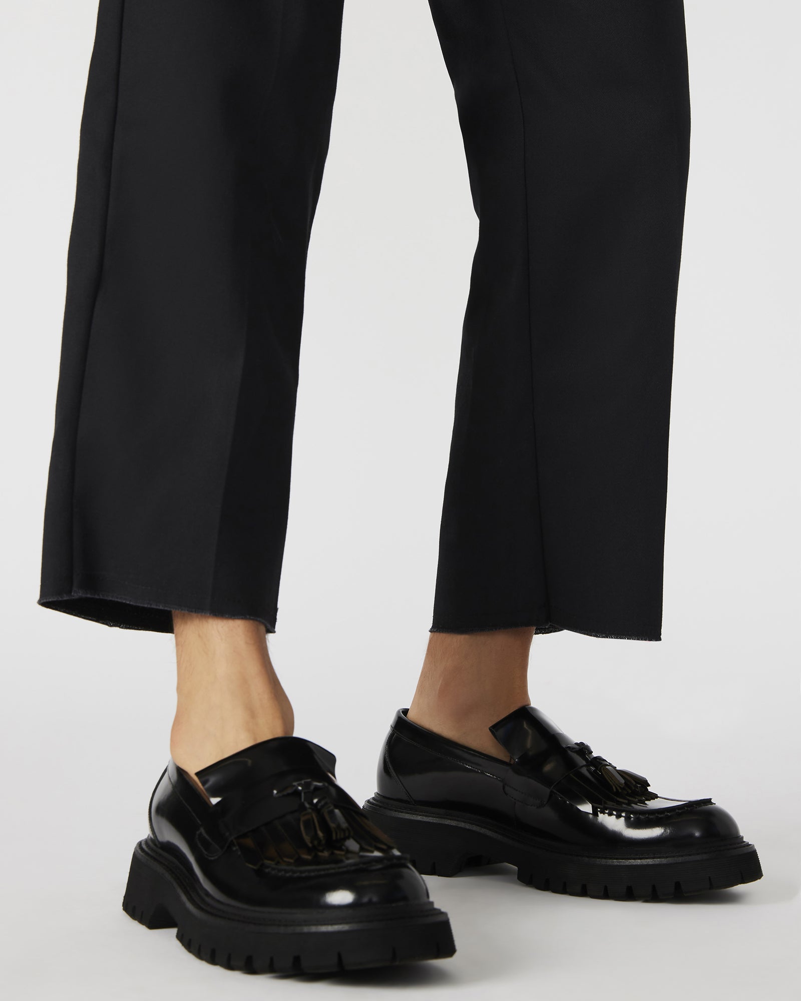 Side profile of ZEV mens loafers highlighting the sleek design