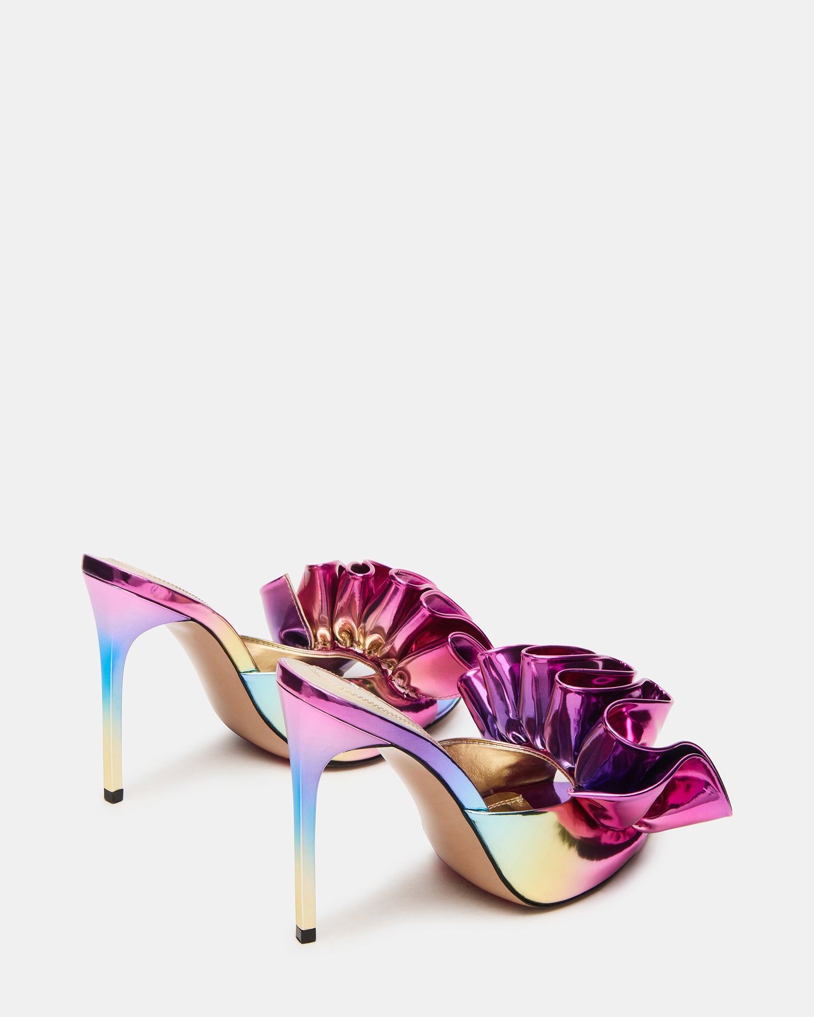Side view of the Affinity heels displaying the elegant stiletto silhouette.