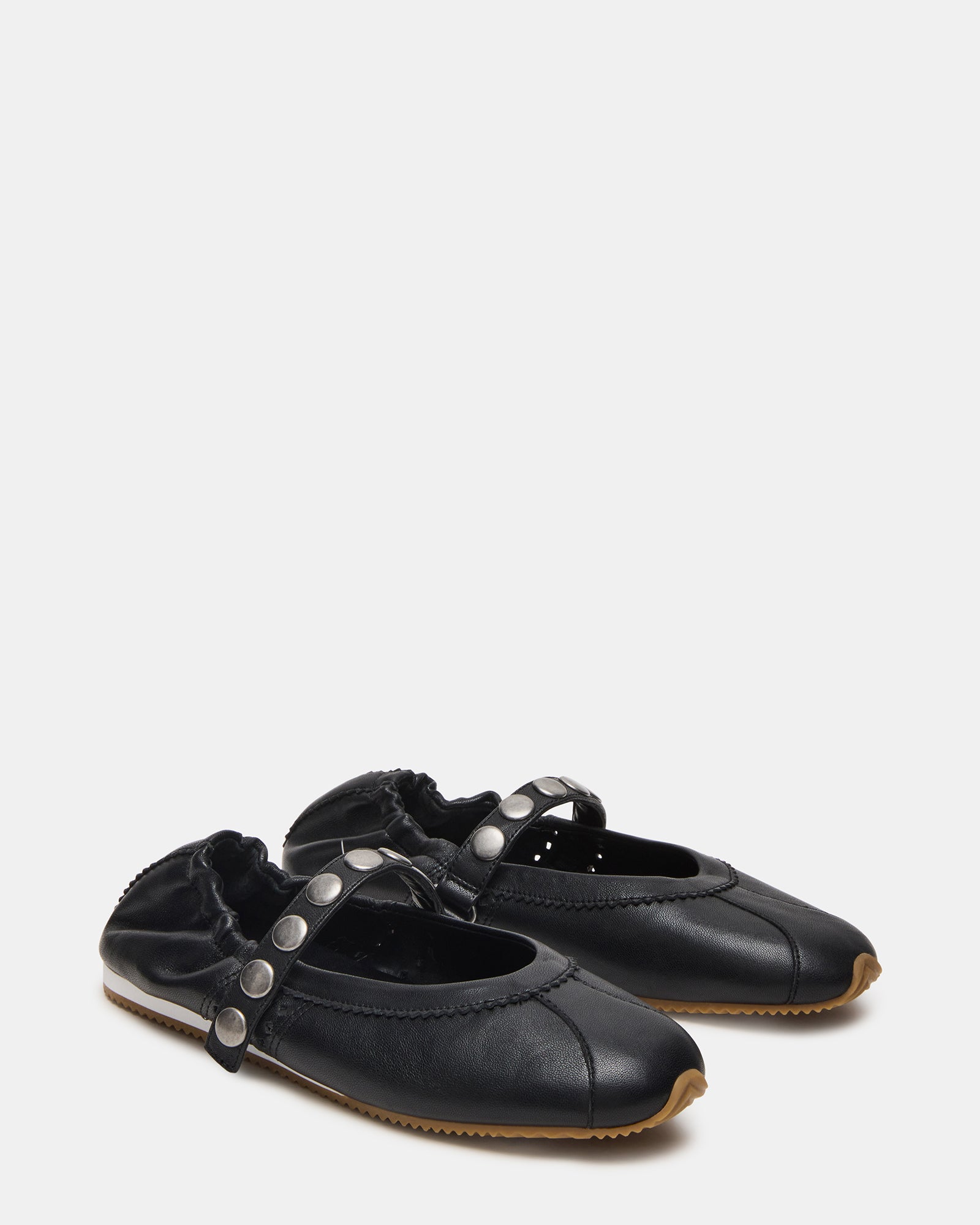Side view of the Anaya ballet flats showcasing the secure strap.