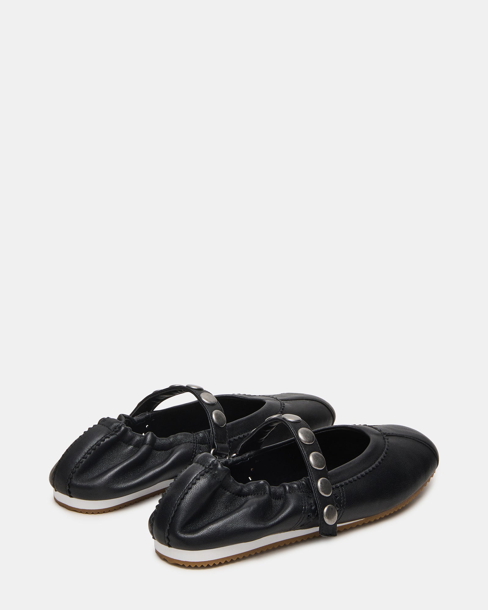 Side view of the Anaya ballet flats showcasing the secure strap.