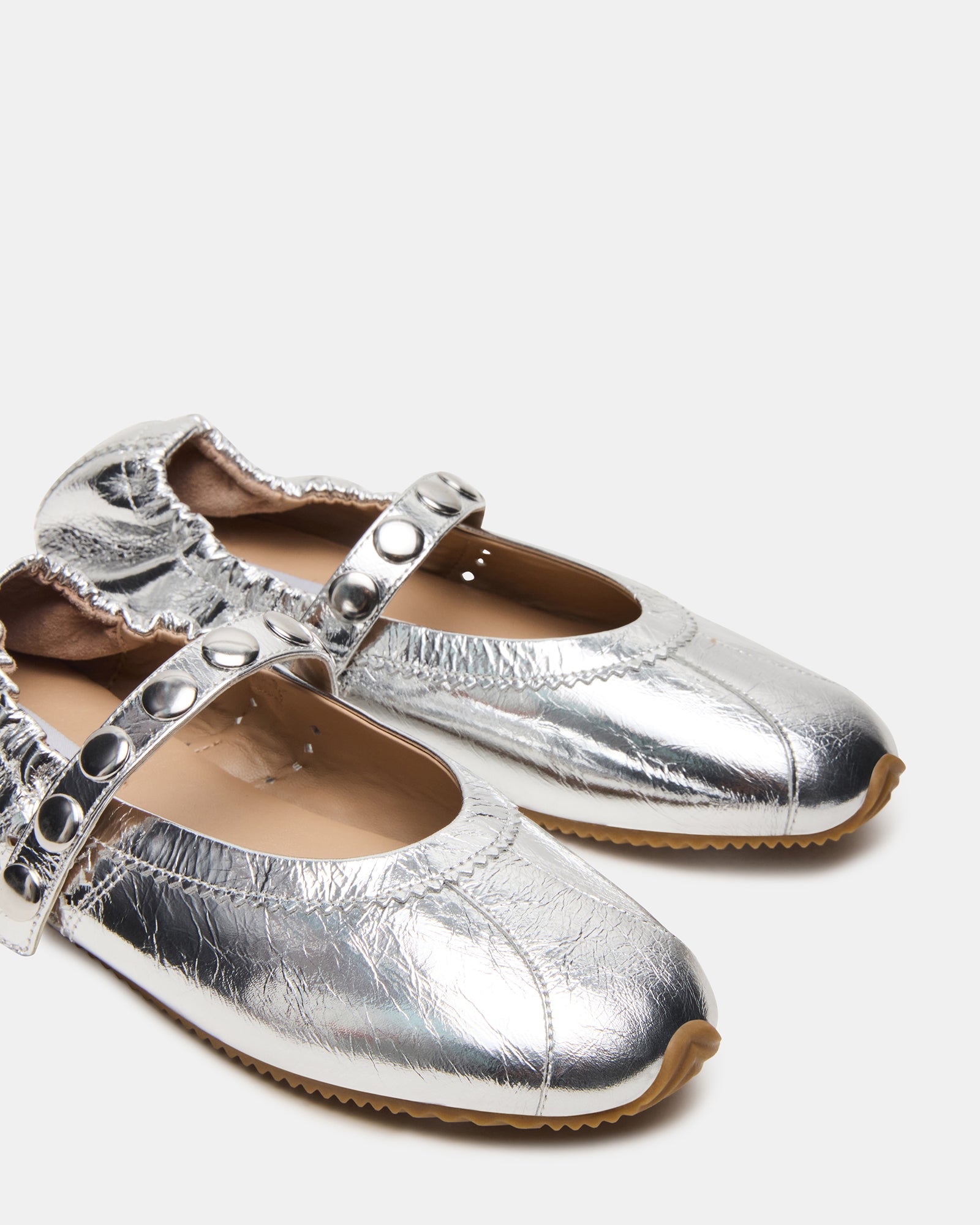 Anaya Mary Jane flats styled with a casual outfit in a park.