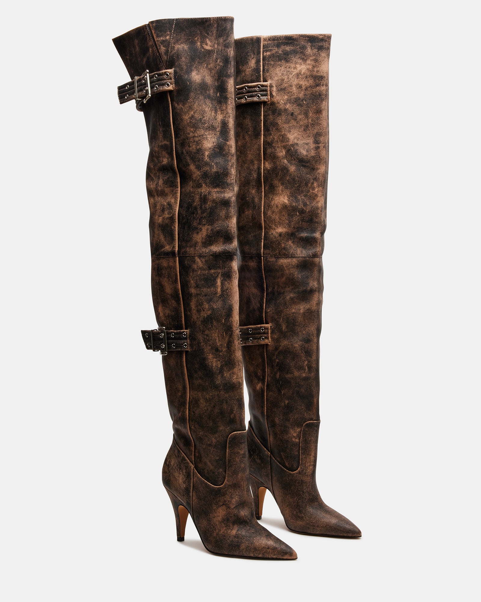 Stylish over-the-knee boots styled with casual and chic outfits