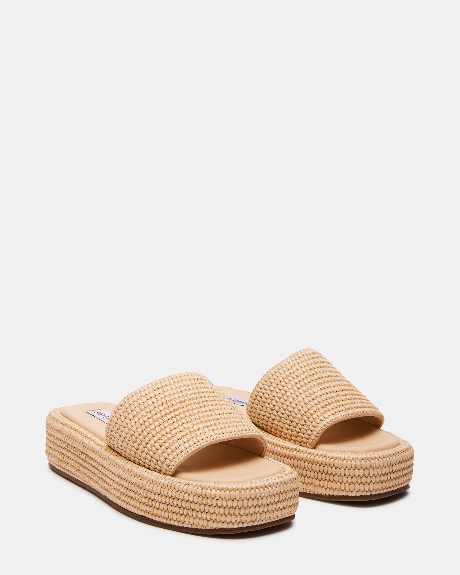 Flat-lay of sandals with wardrobe essentials for coastal vacation