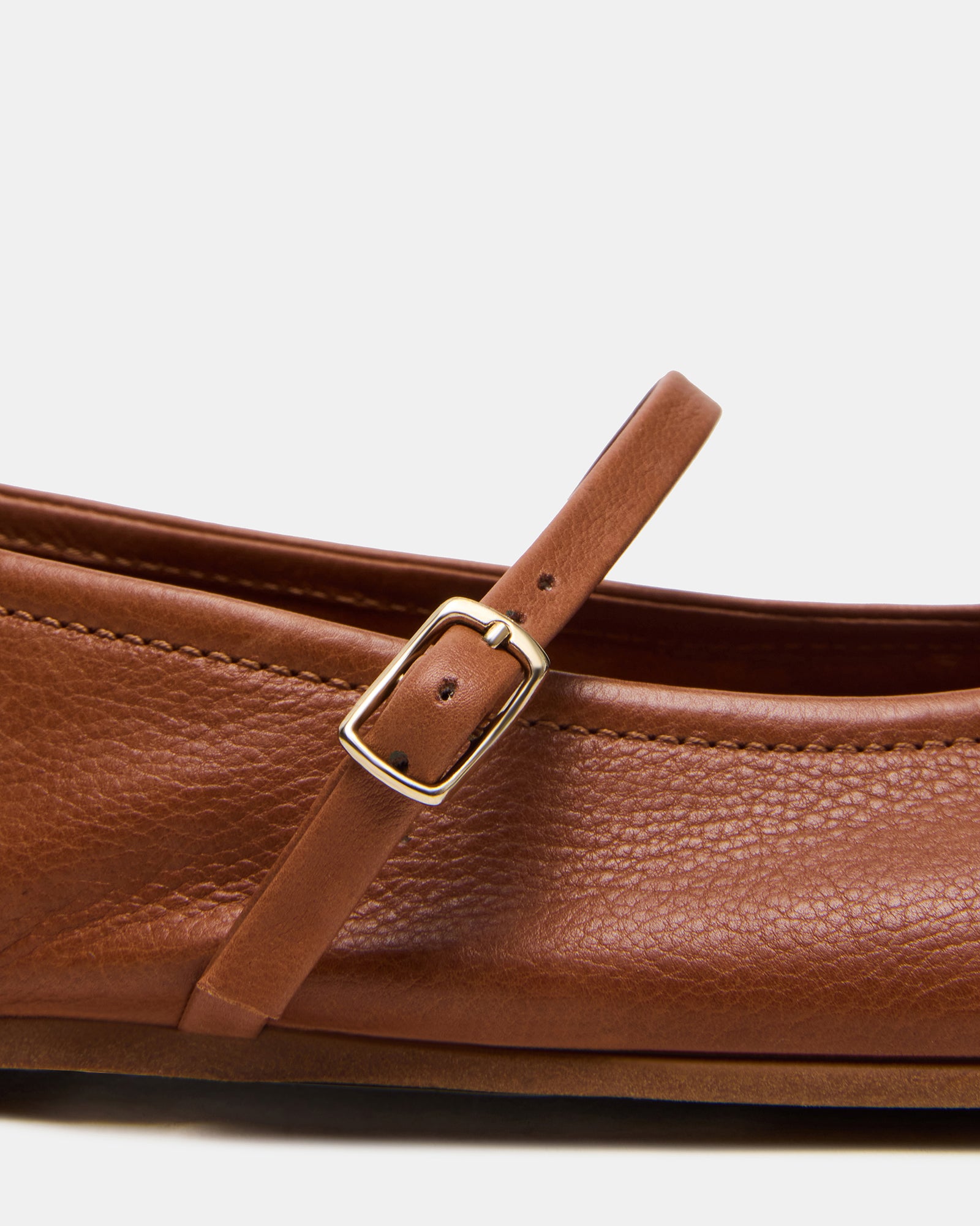 Side profile showing the sleek .25-inch heel of these comfortable flats