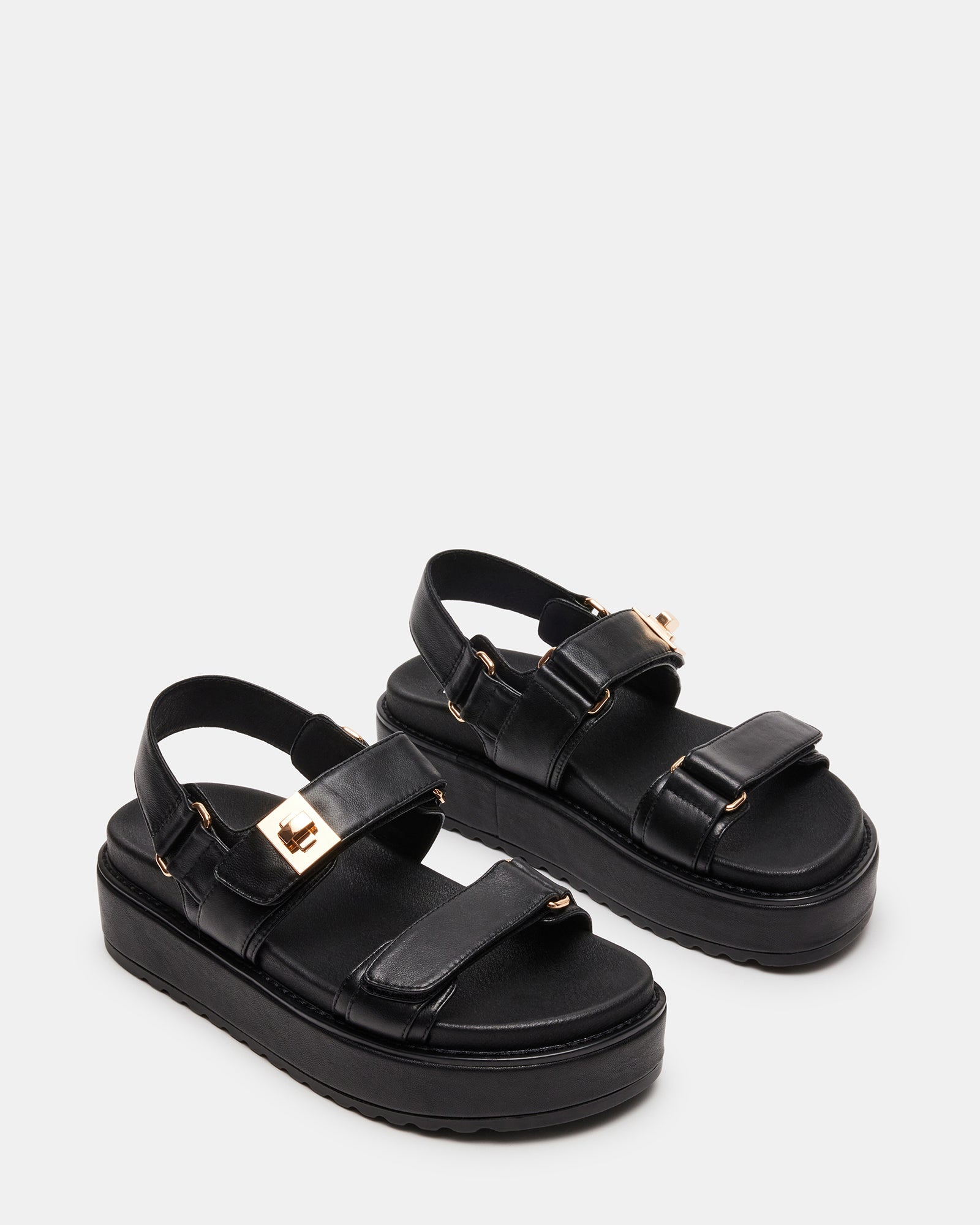 Side profile highlighting the 2-inch flatform sole design