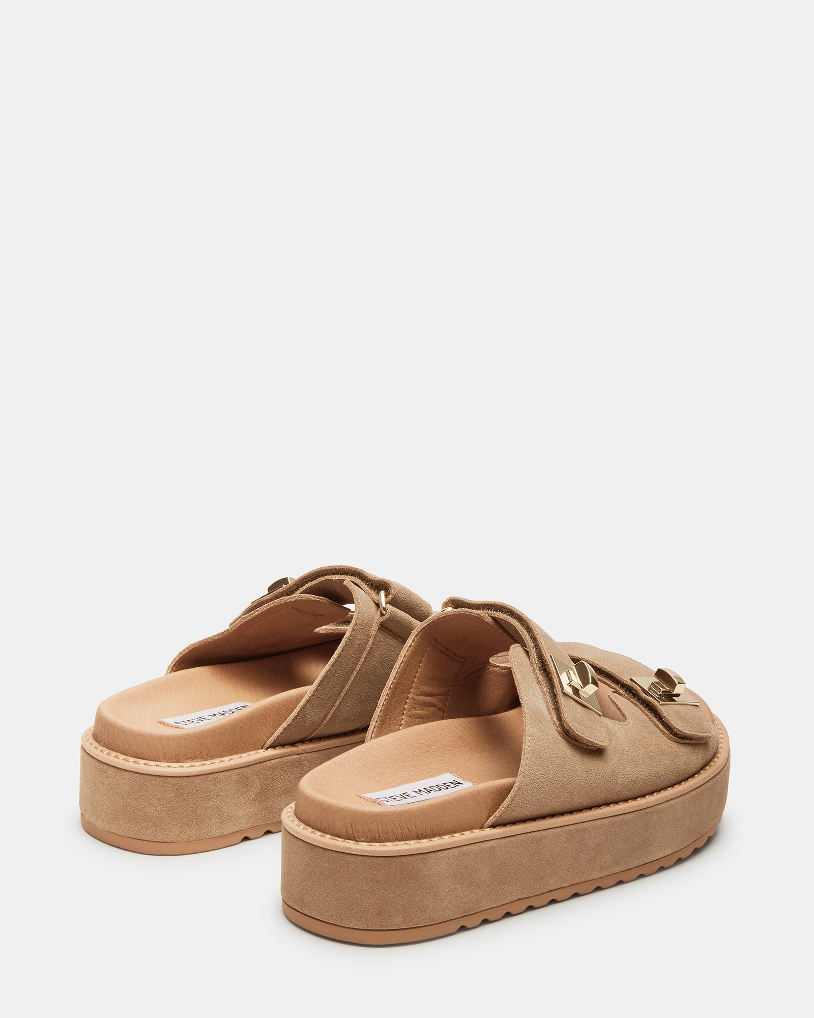 Woman wearing platform sandals with summer outfit