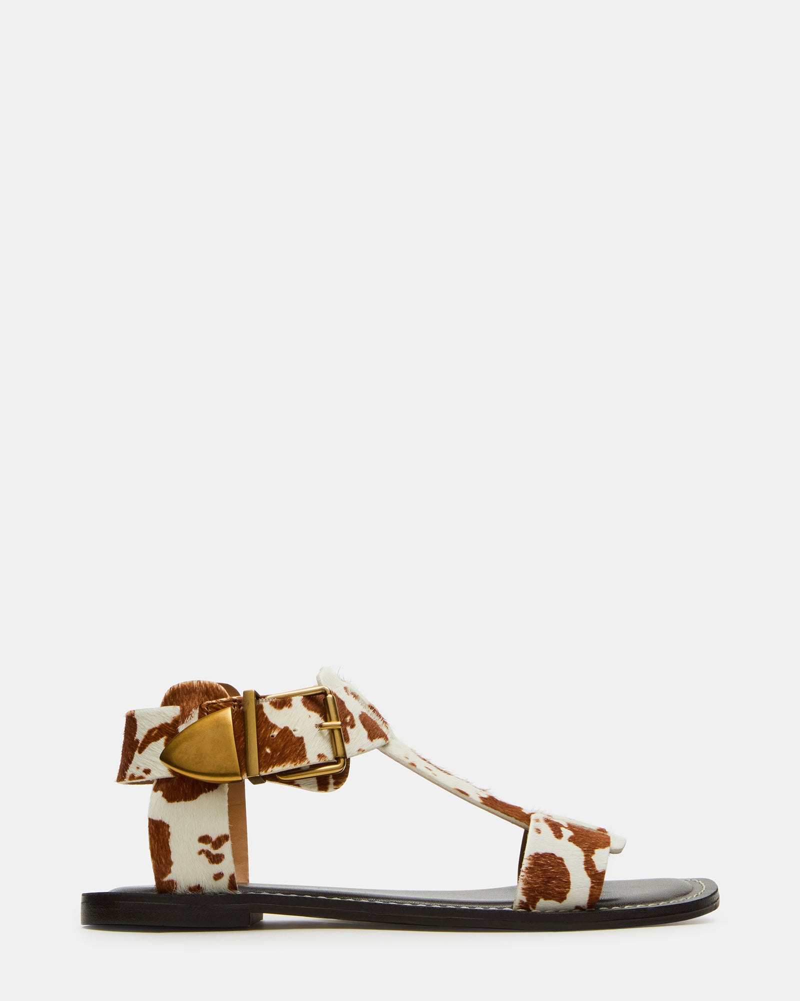 Elegant brown leather sandals with ankle strap for casual outings.