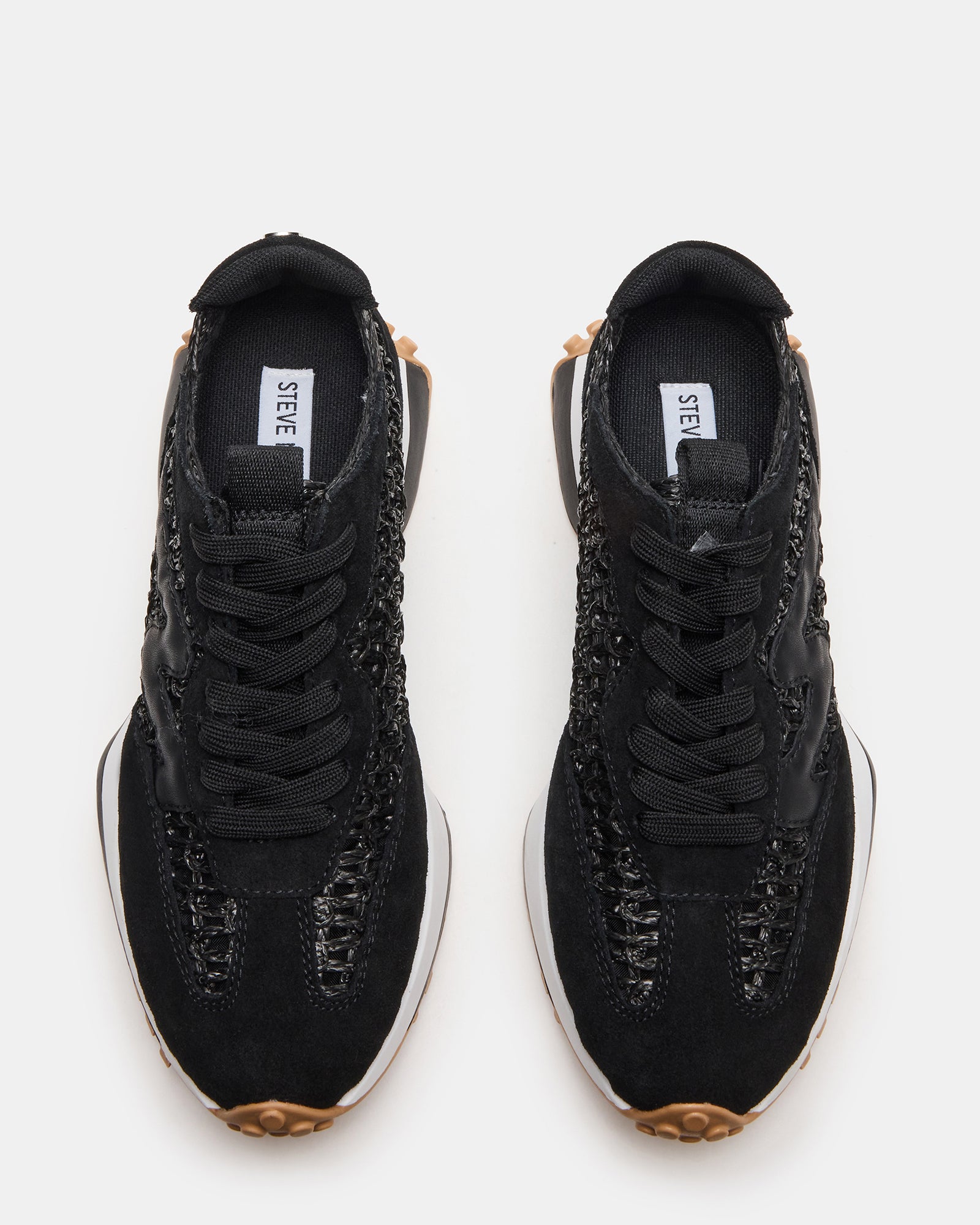 Close-up of the textured sole of Campo womens platform sneakers.