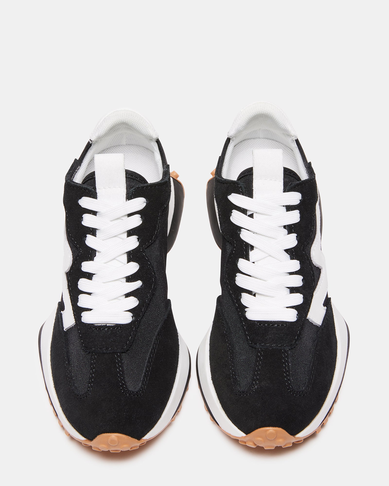 Close-up of the treaded sole and textured heel design