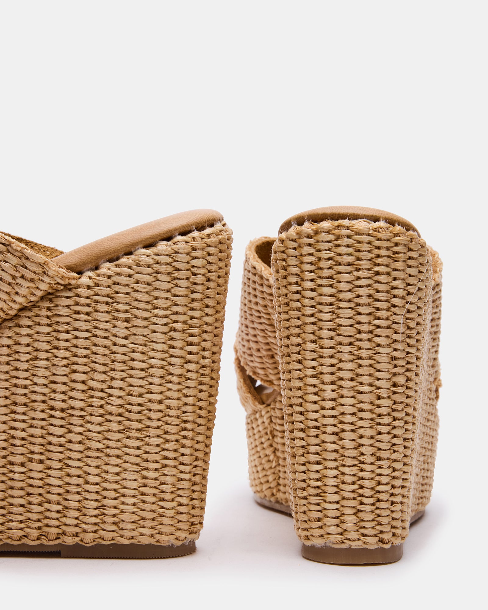 Cercei white platform sandals styled with resort-ready summer outfit