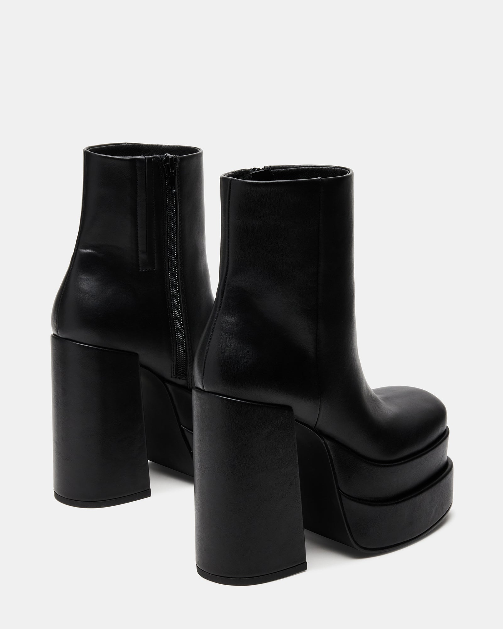 Close-up of the synthetic sole and double platform design on Cobra Black boots