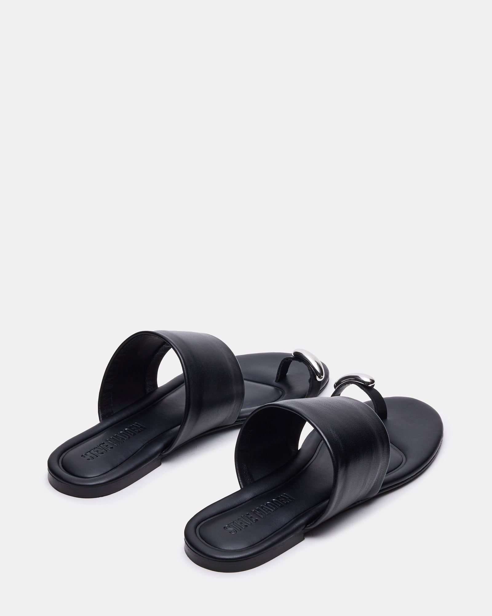 Close-up of the sleek silhouette and synthetic sole of the comfort sandals for women