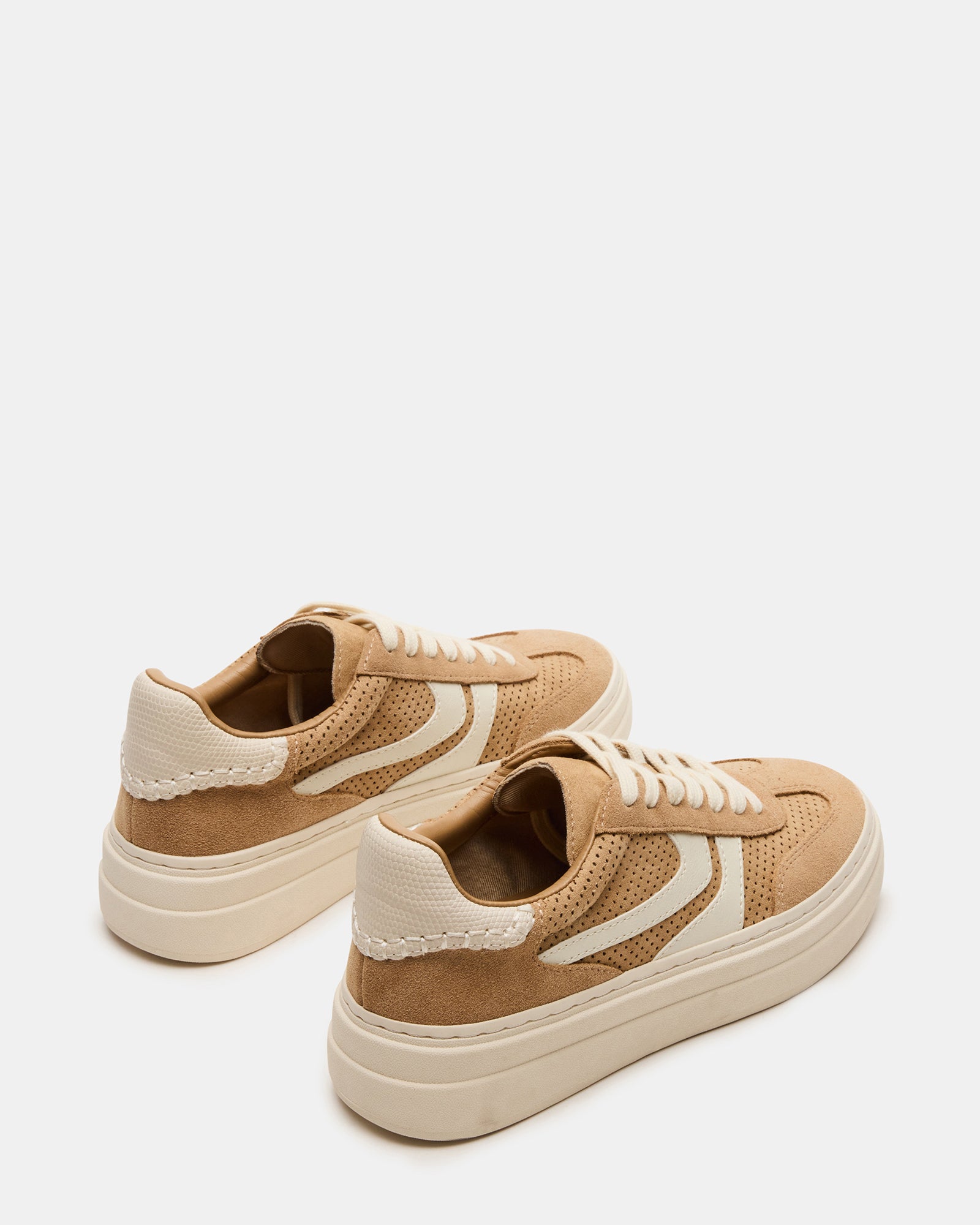 Stylish Dodge platform shoes paired with jeans for a casual look