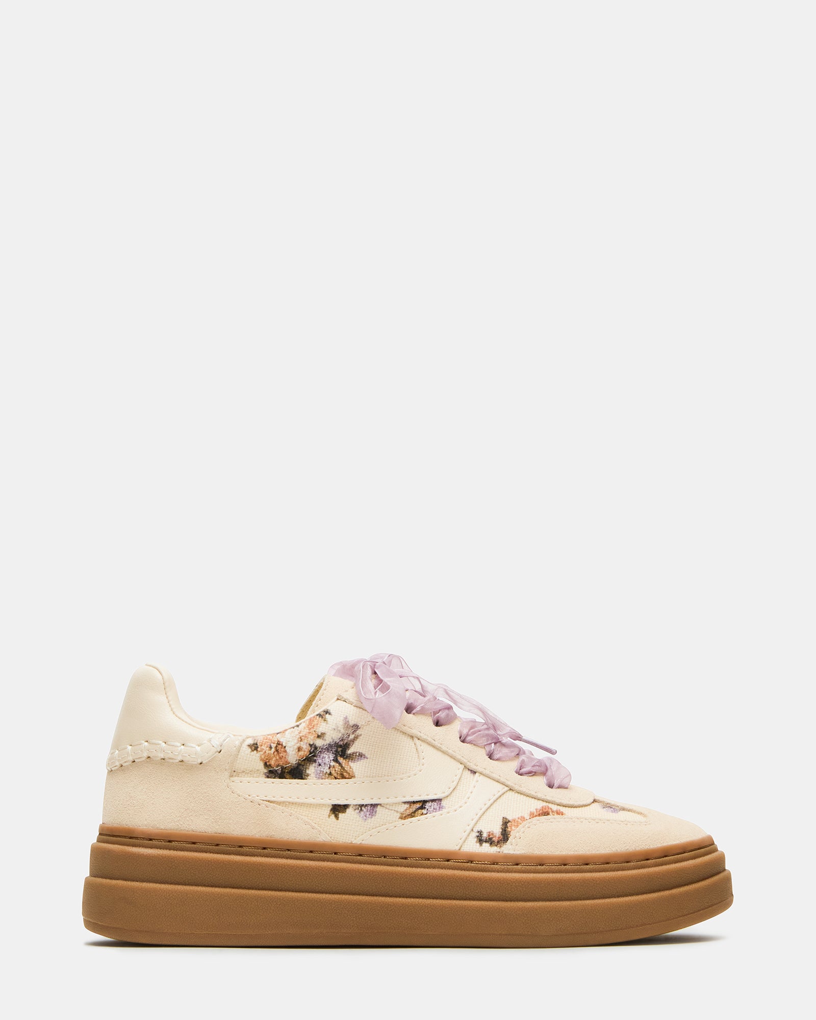 DODGE Floral Multi sneakers displayed against a casual outdoor backdrop.