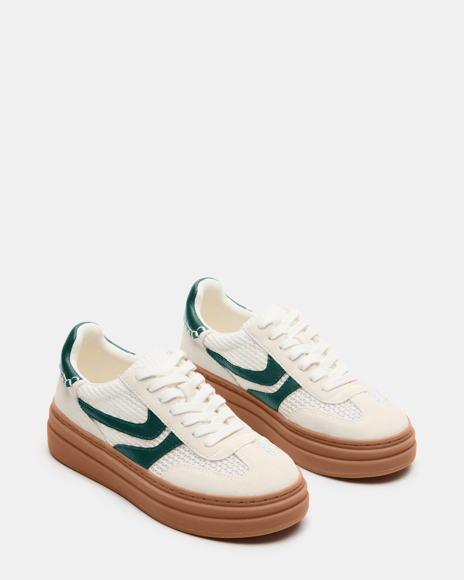Top-down shot of Bottega sneakers displaying the comfortable fit and stylish look