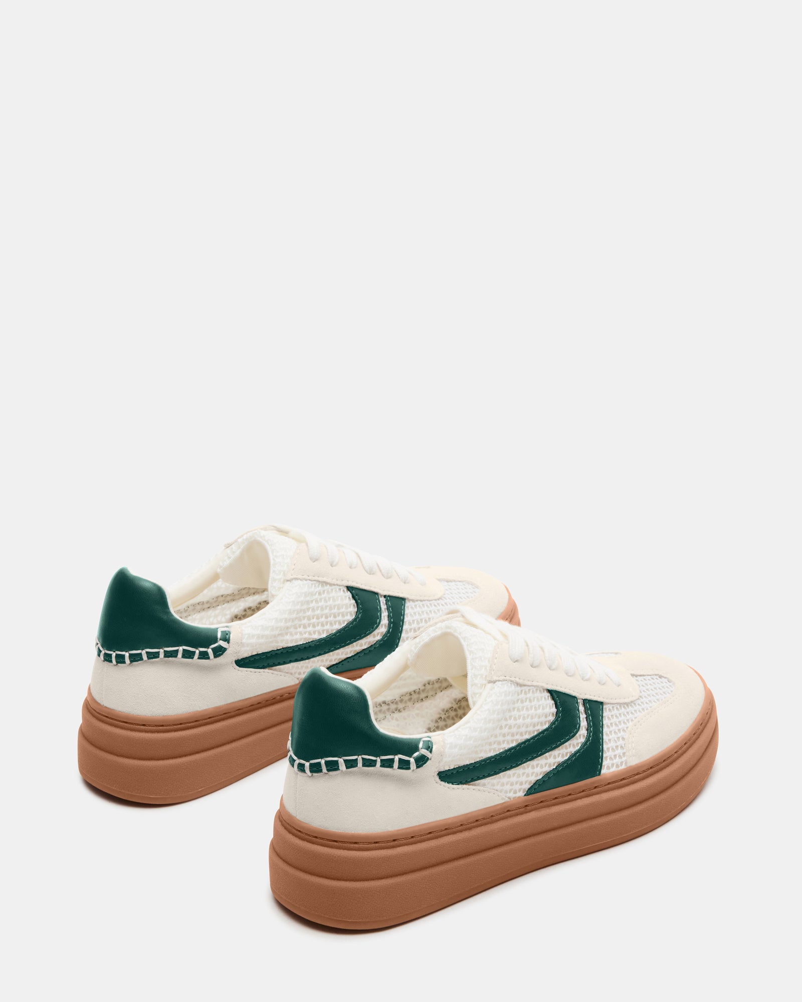 Top-down shot of Bottega sneakers displaying the comfortable fit and stylish look