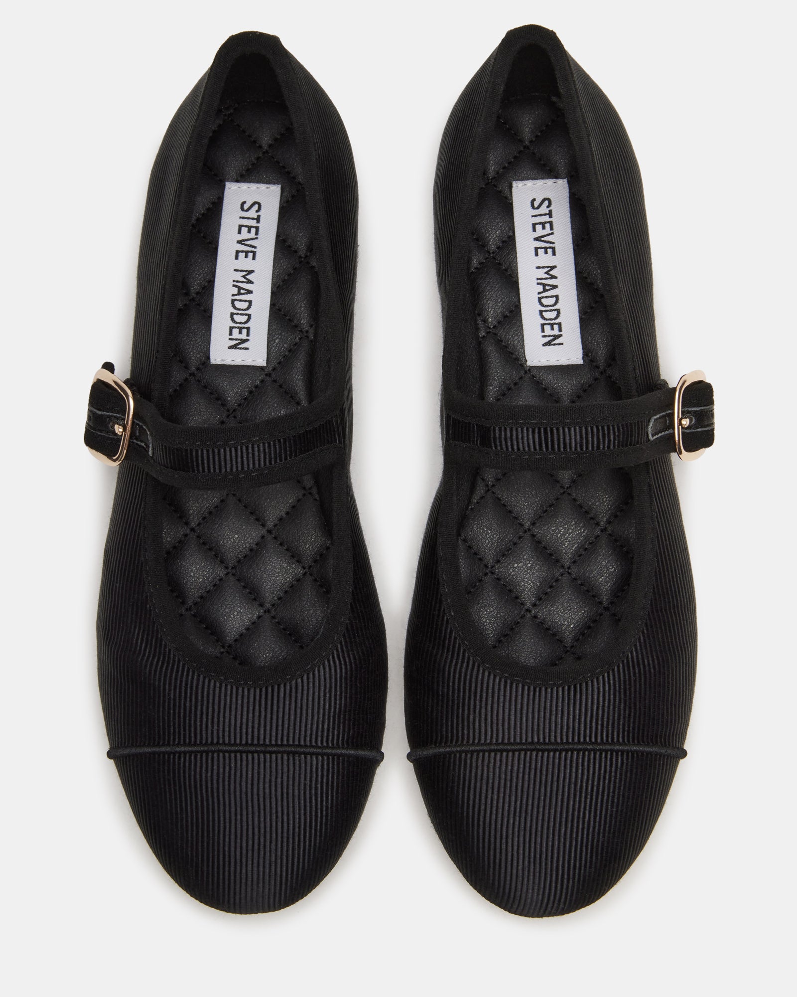 Close-up of the Mary Jane buckle closure on these ballet flats