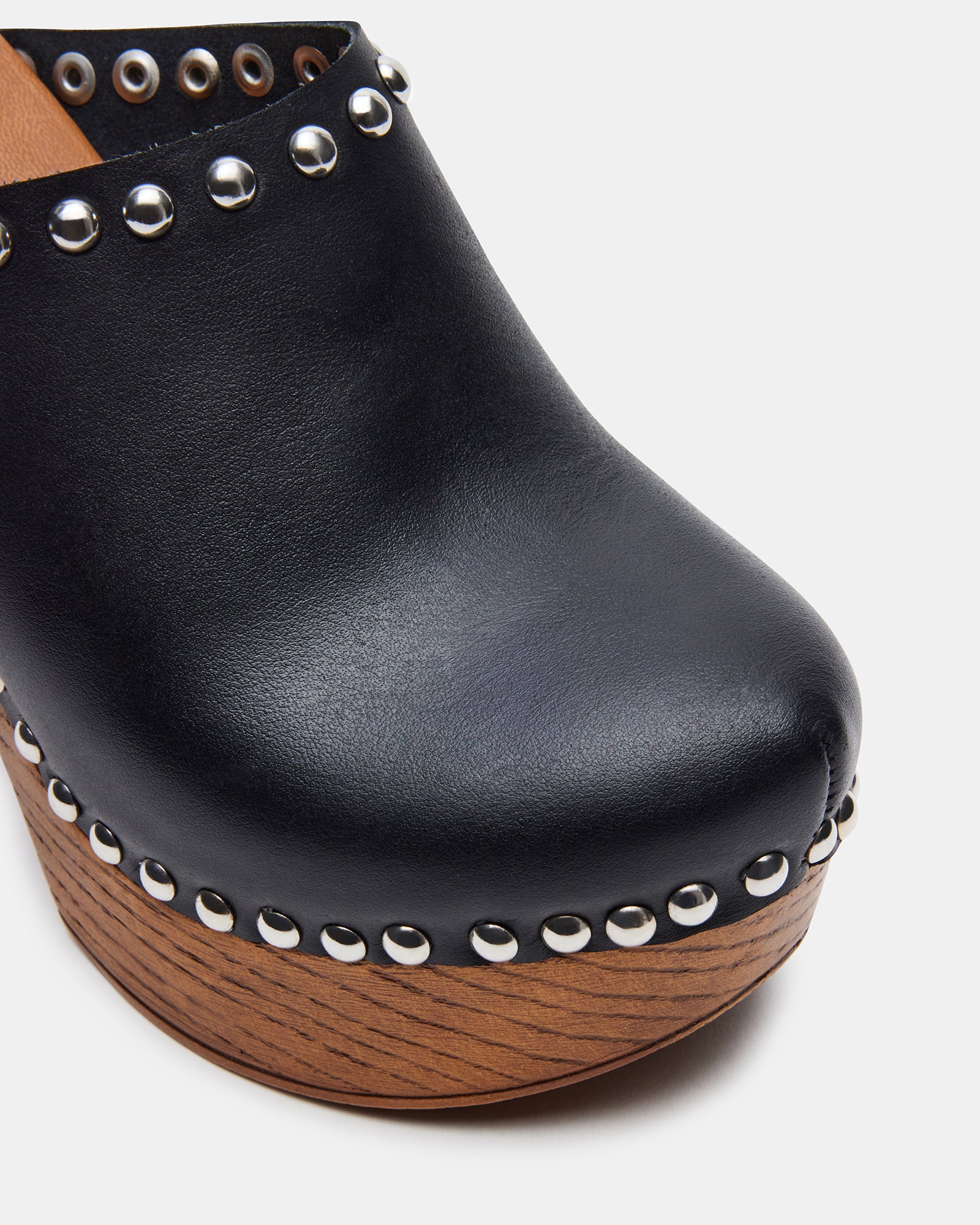Studded heels womens footwear styled with casual denim for outfit inspiration