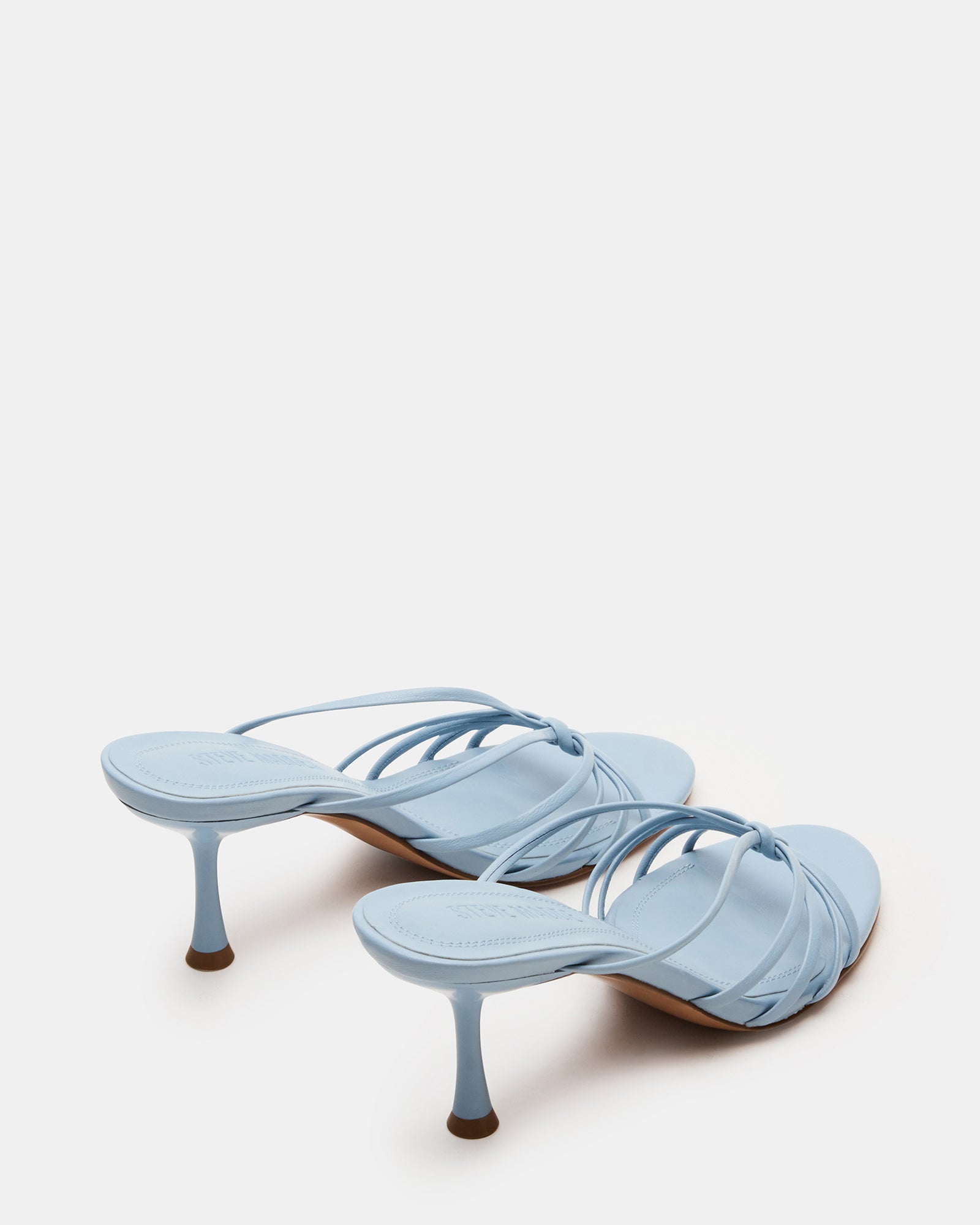 Close-up of the rounded toe and leather upper on these elegant shoes
