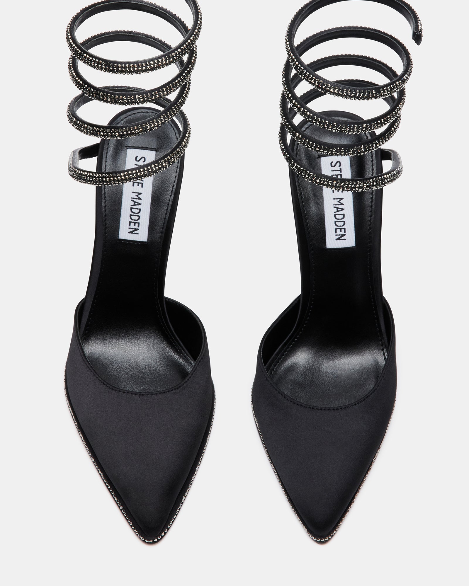 Emerson stiletto heels styled with eveningwear for formal occasions