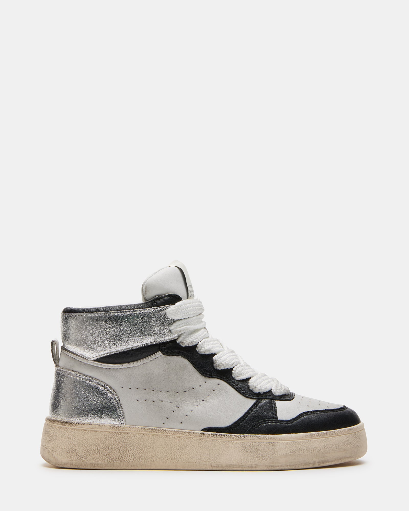 Front view of Endless Classic White Platform Sneakers