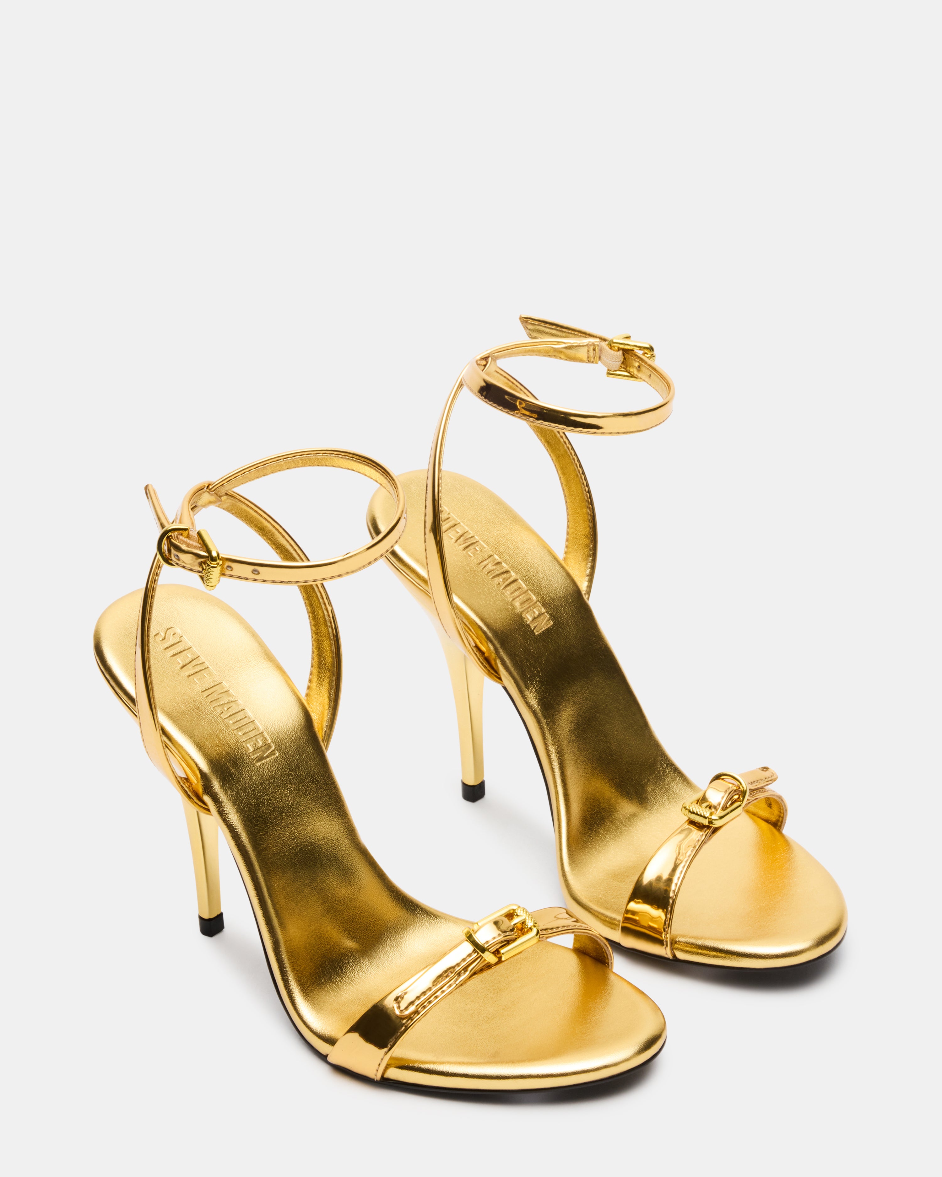 Red strappy heels from FOXX GOLD collection, open toe style