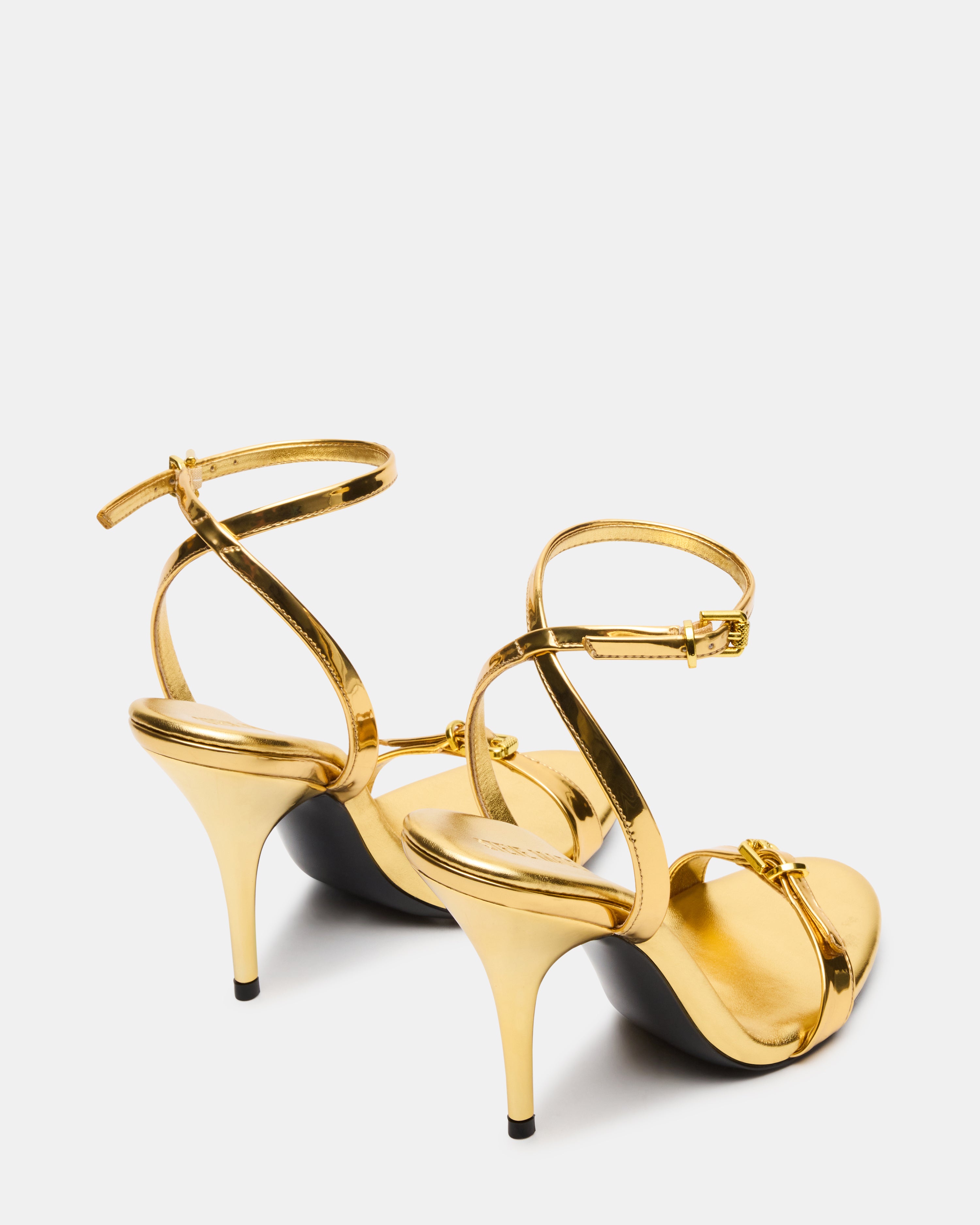 Red strappy heels from FOXX GOLD collection, open toe style