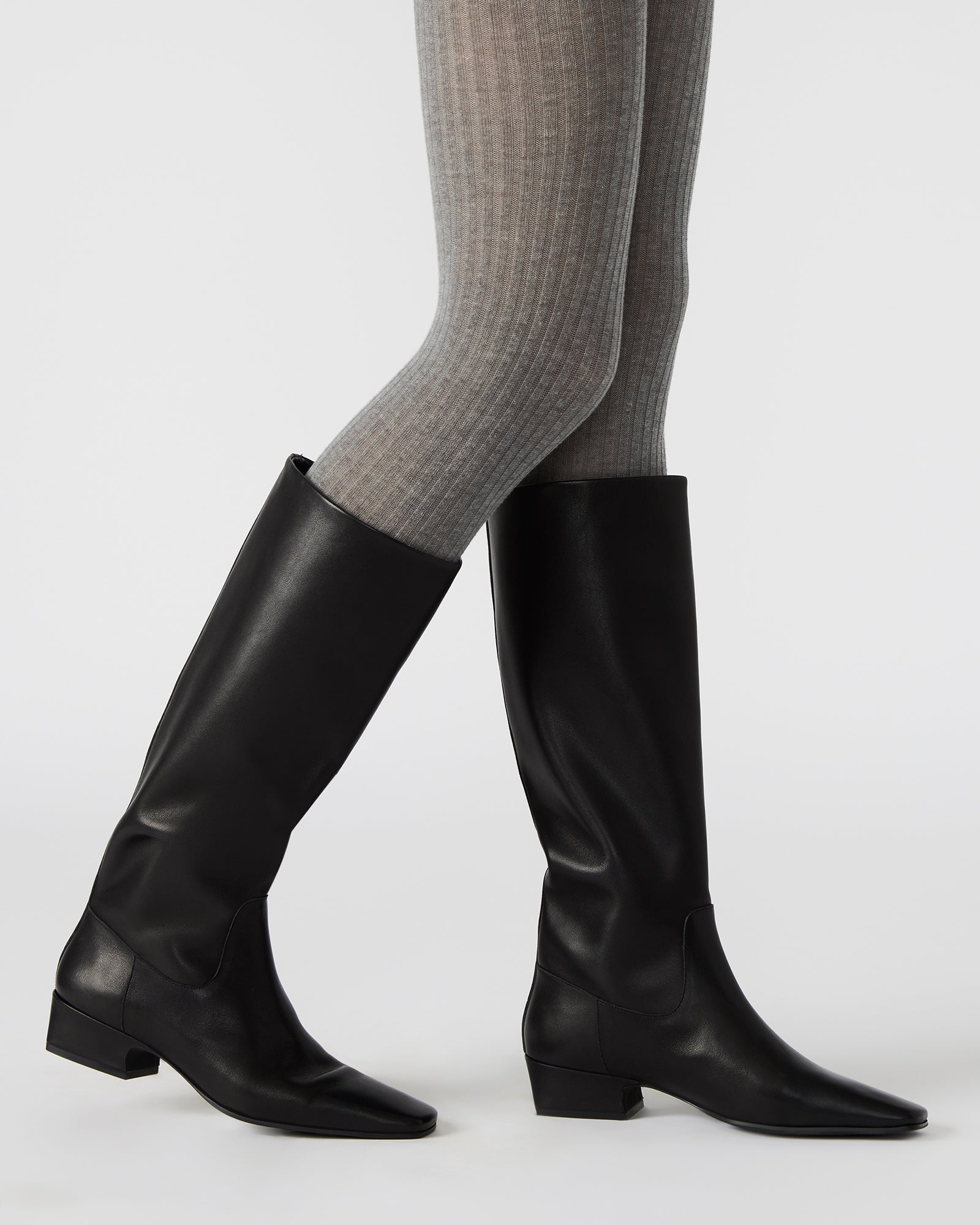 Close-up of Gwyneth ankle boots highlighting the leather texture.