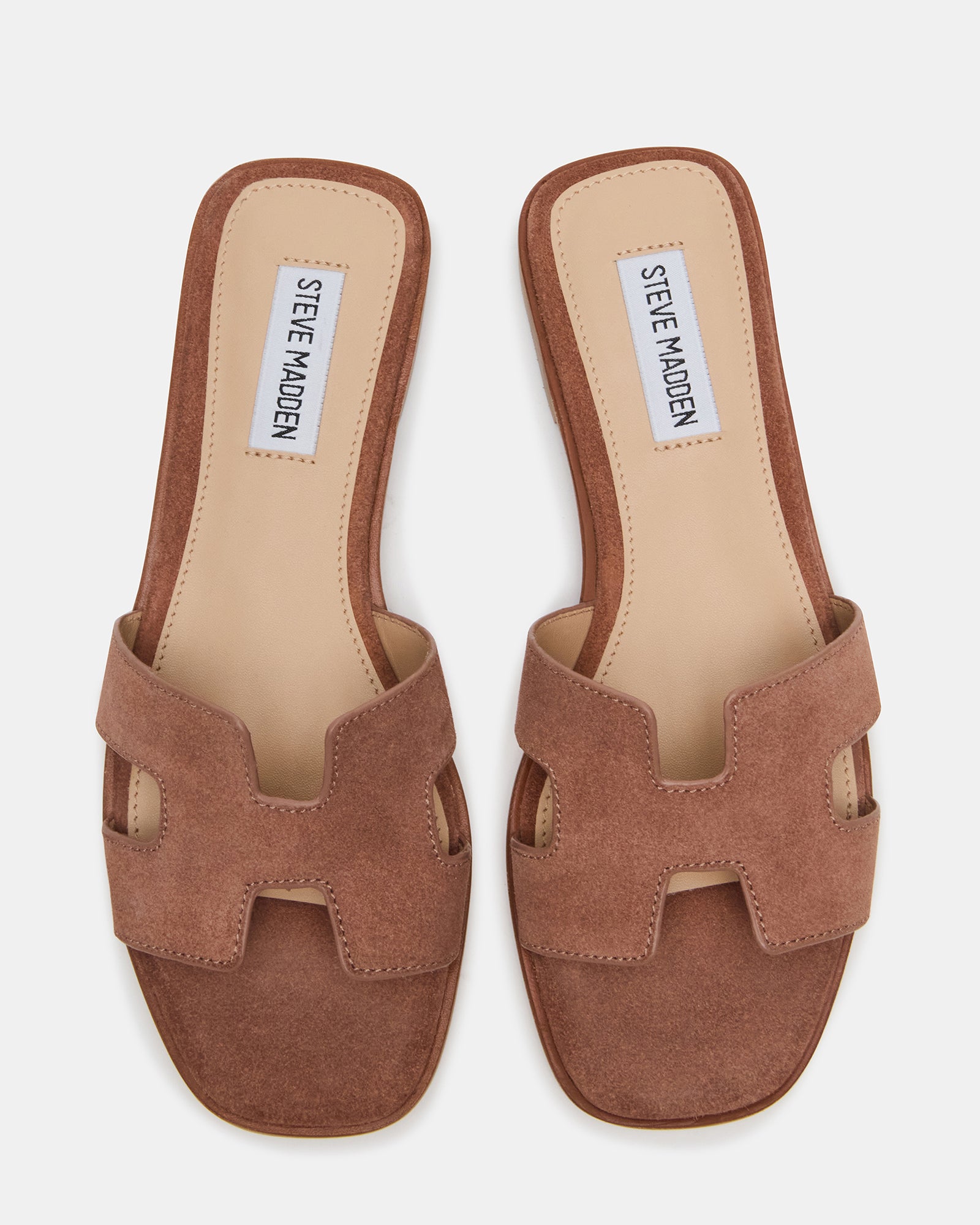 Side view of womens sandals highlighting the comfortable slip-on style.