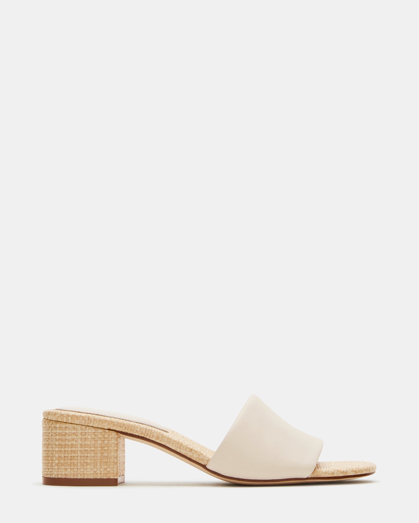 Hailee black leather sandals styled with cropped jeans and a blazer for a polished look