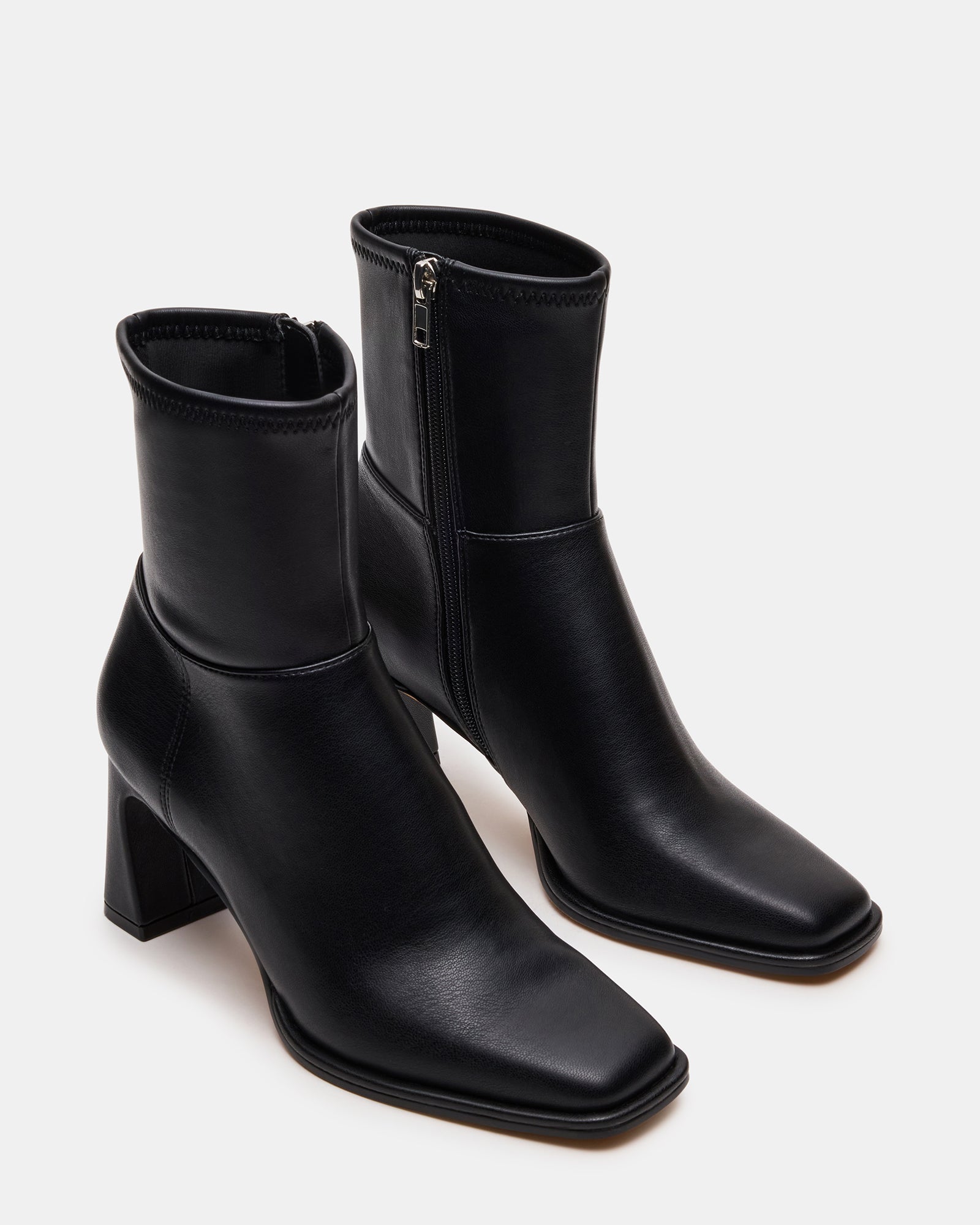 Side profile of stylish vegan leather ankle boots for daily wear