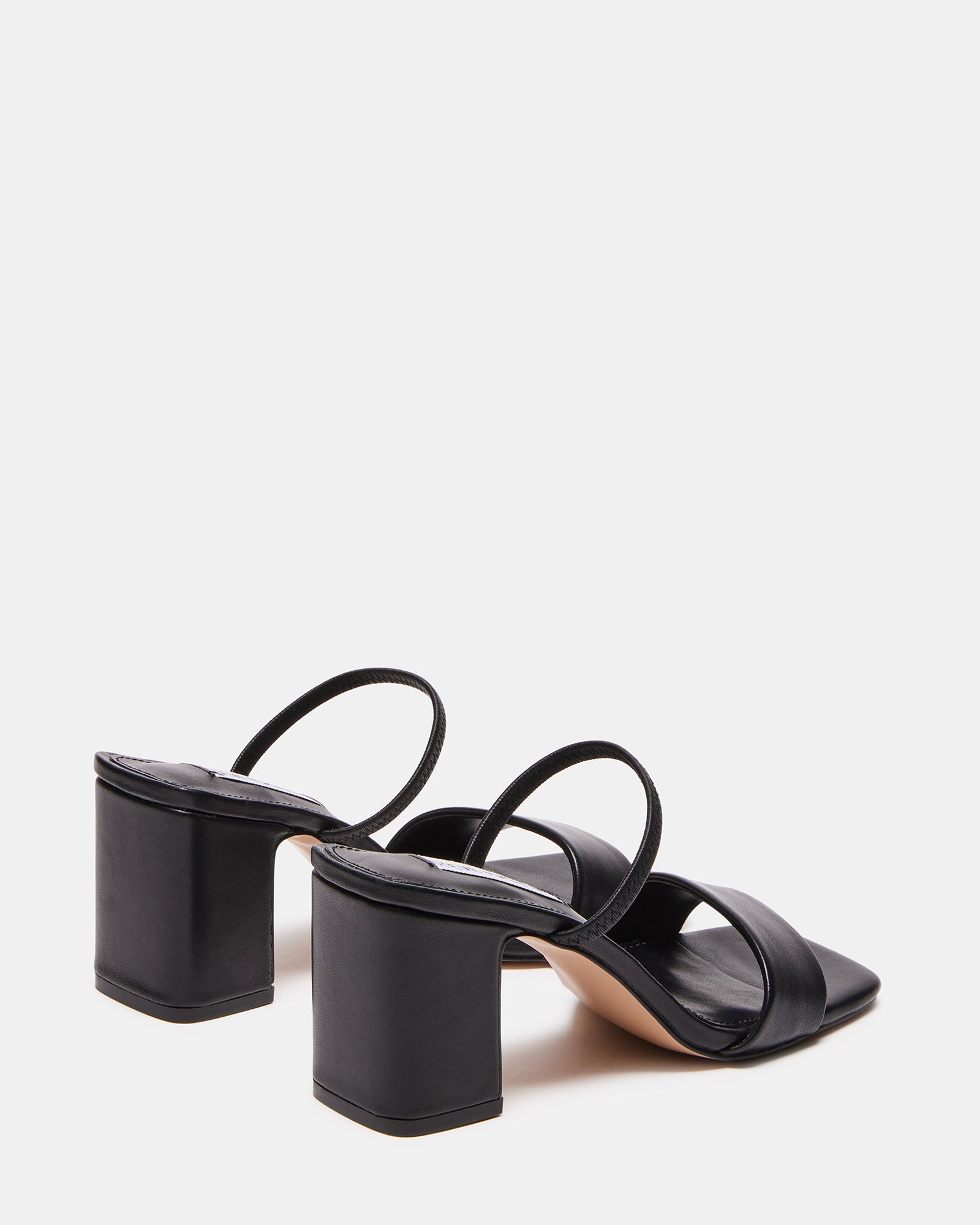 Side view of Jaden sandals highlighting the 3-inch block heel