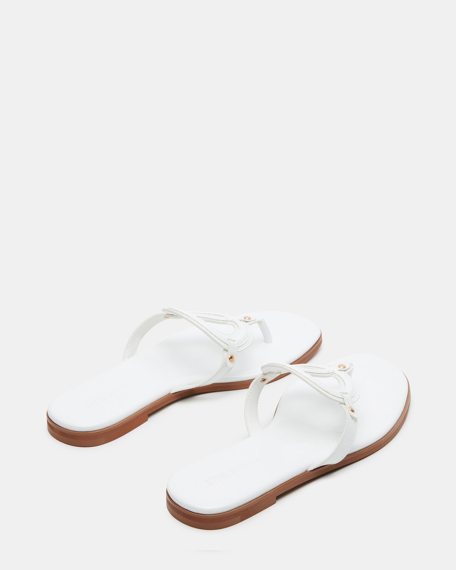 Side angle of the stylish womens sandals with a comfortable heel