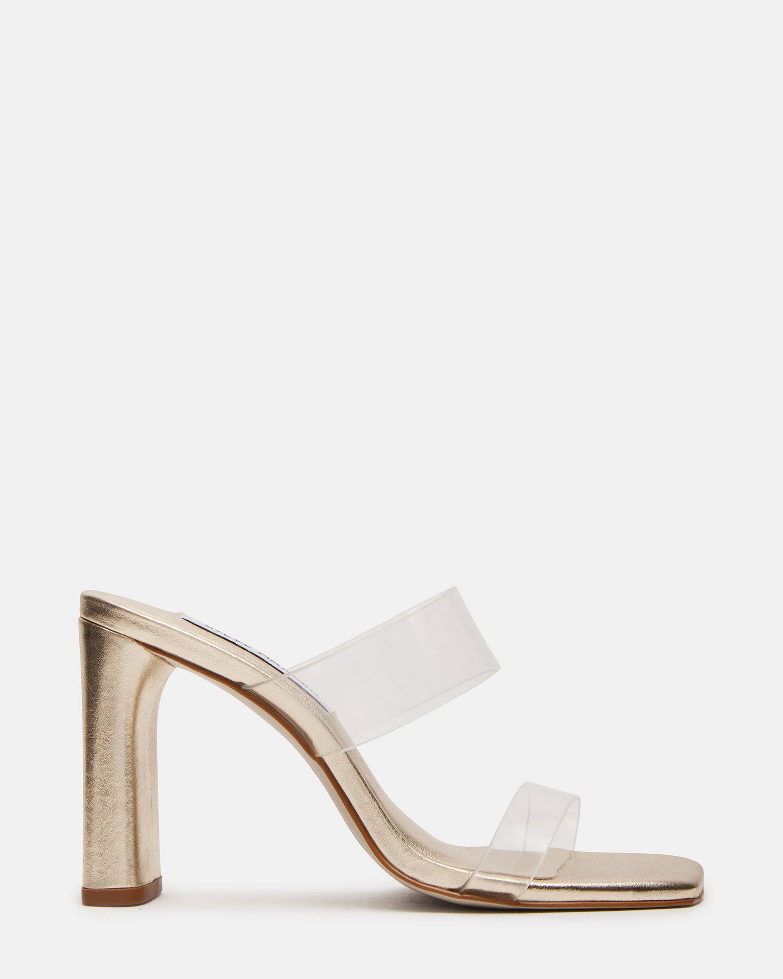 KETTLE gold square toe heels worn with tailored pants for office outfits