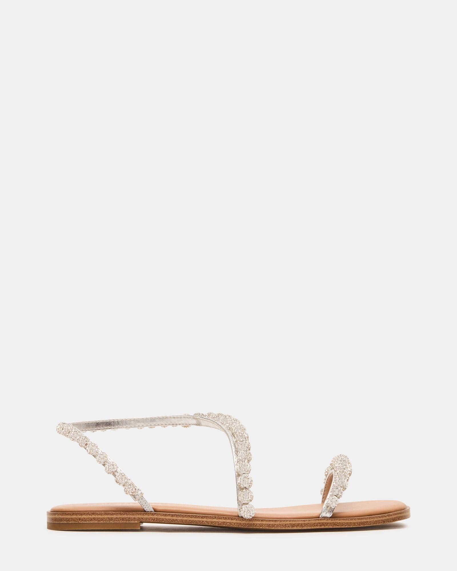 Kindred silver strappy sandals styled with a sundress for summer outfits