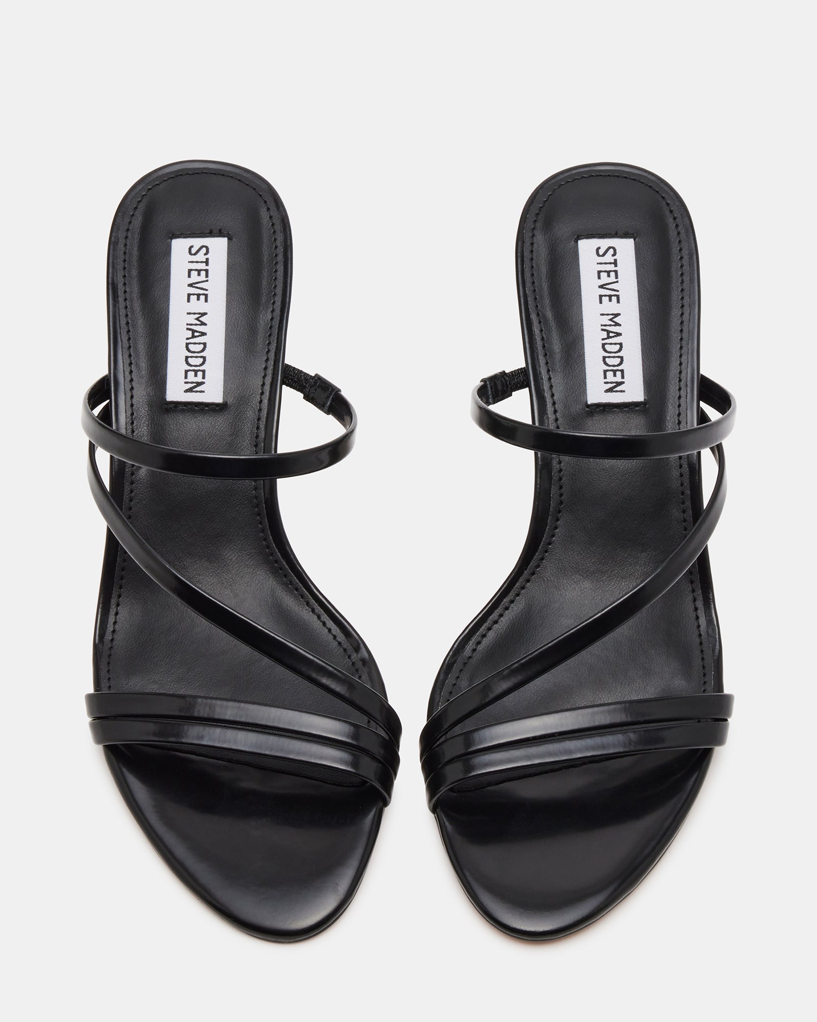 Side profile of Lamora high heel mules, highlighting 2.75-inch heel