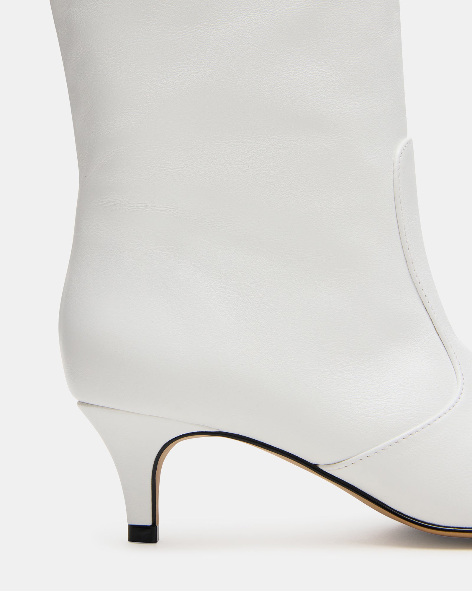 Back view of boots highlighting shaft height and wide calf fit.