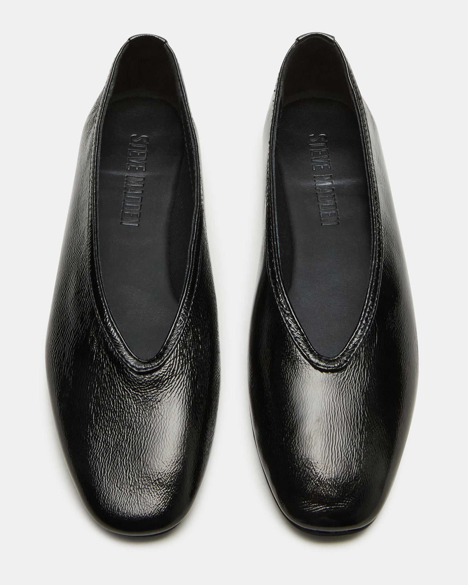 Top-down shot showing padded insole and textile lining